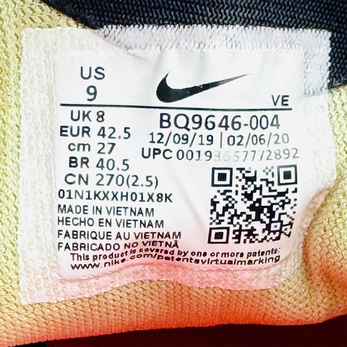 Nike Air Zoom Pegasus 37 Shoes (Size 42/42.5) - BQ9646-004