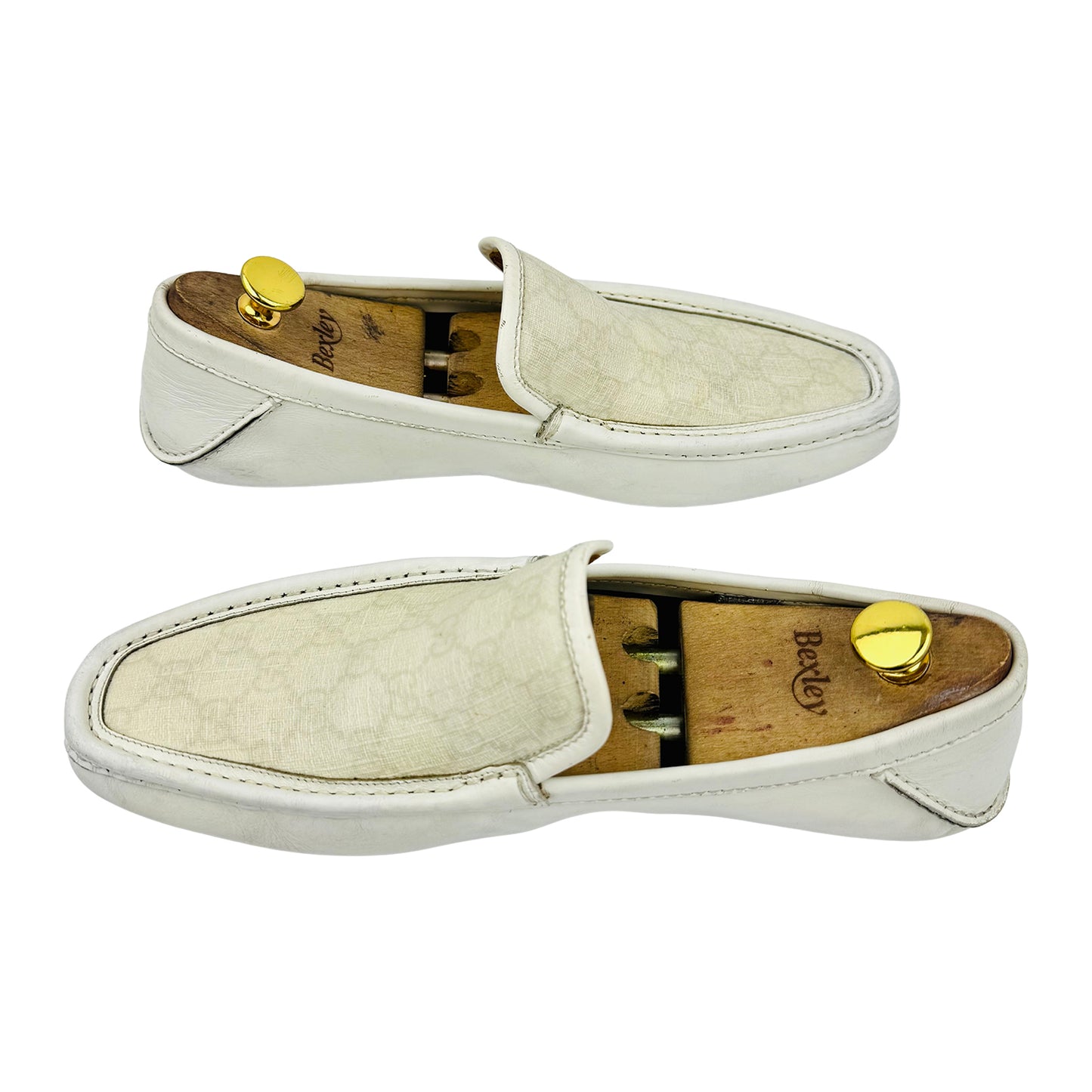 Gucci GG Canvas Driver 'Off White' Loafer (Size 42.5/43)