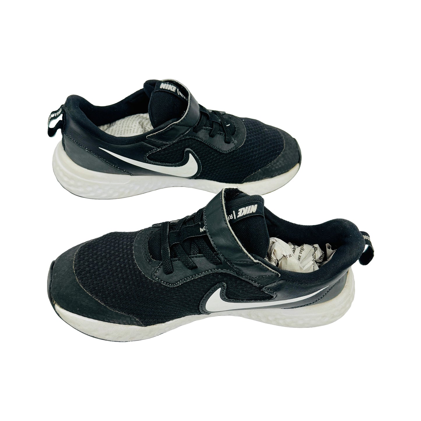 Cross image of Nike Kid's Revolution 5 Shoes (Size 34) - BQ5672-003