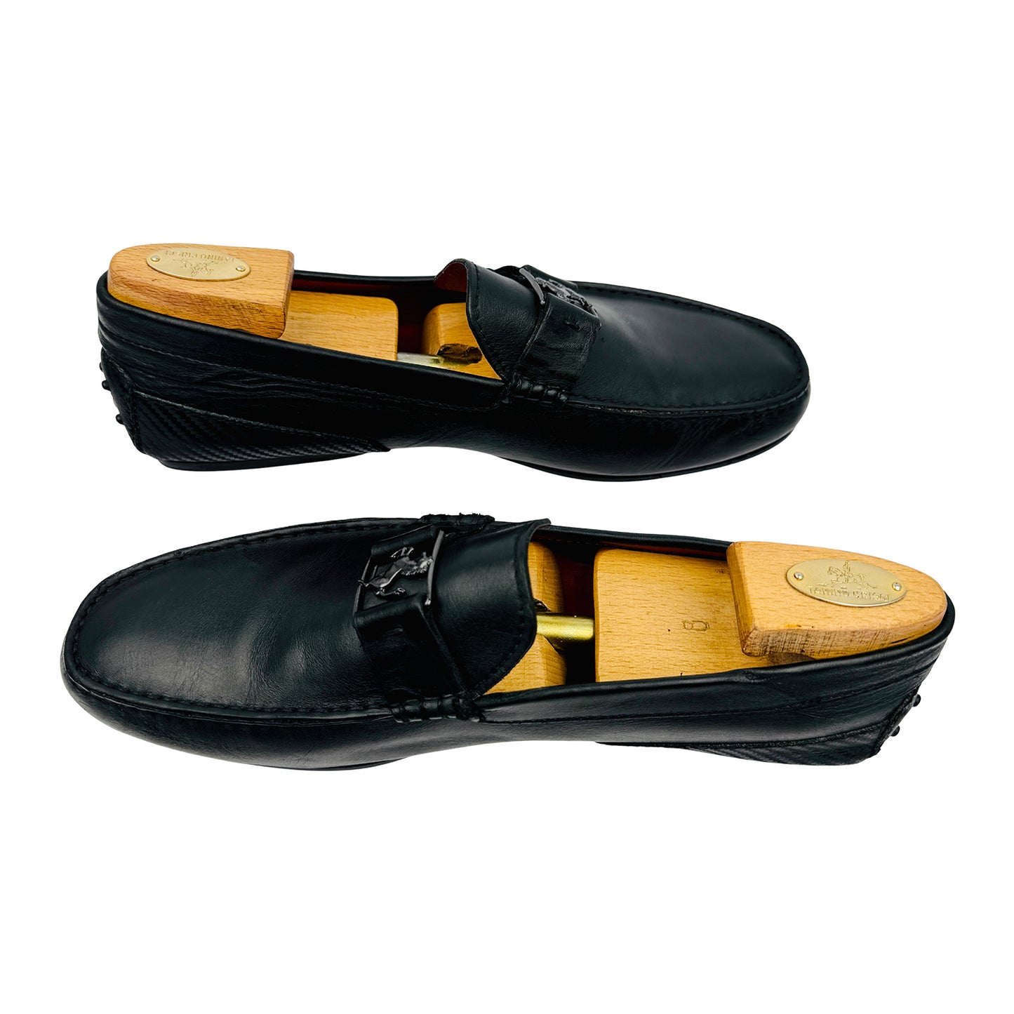 Tod's Ferrari City Gommino Black Loafers (Size 43)