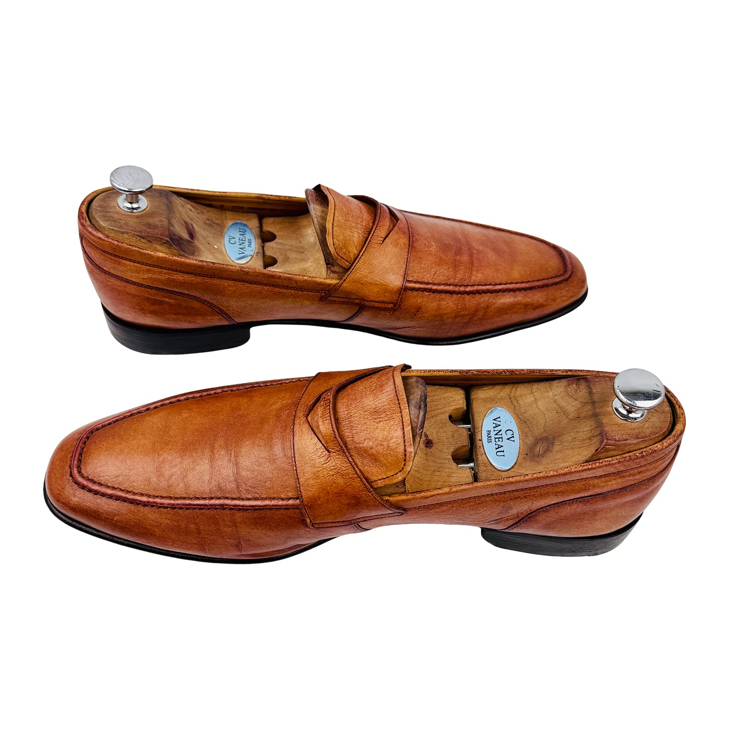 Bally Brent 64 Brown Tobacco Kangaroo Leather Loafers (Size 44/44.5)
