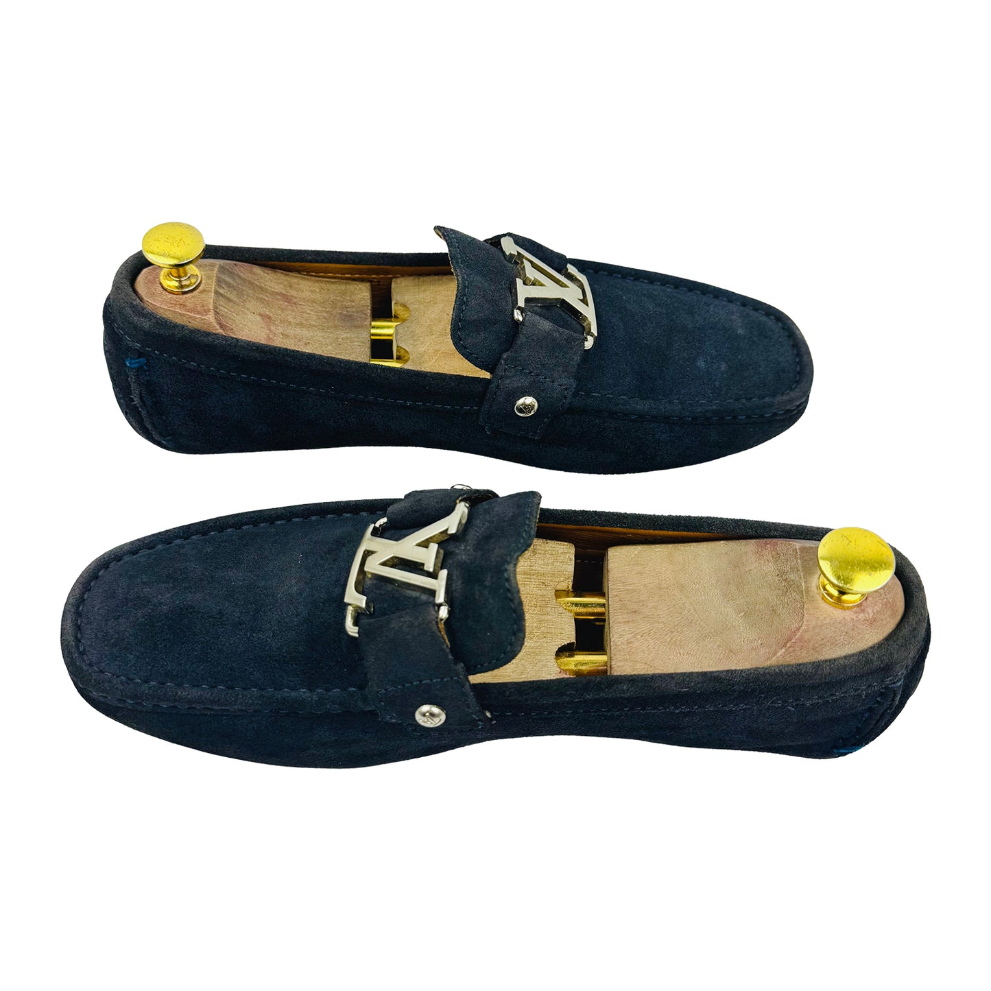 Louis Vuitton Monte Carlo Navy Suede Loafer (Size 42)