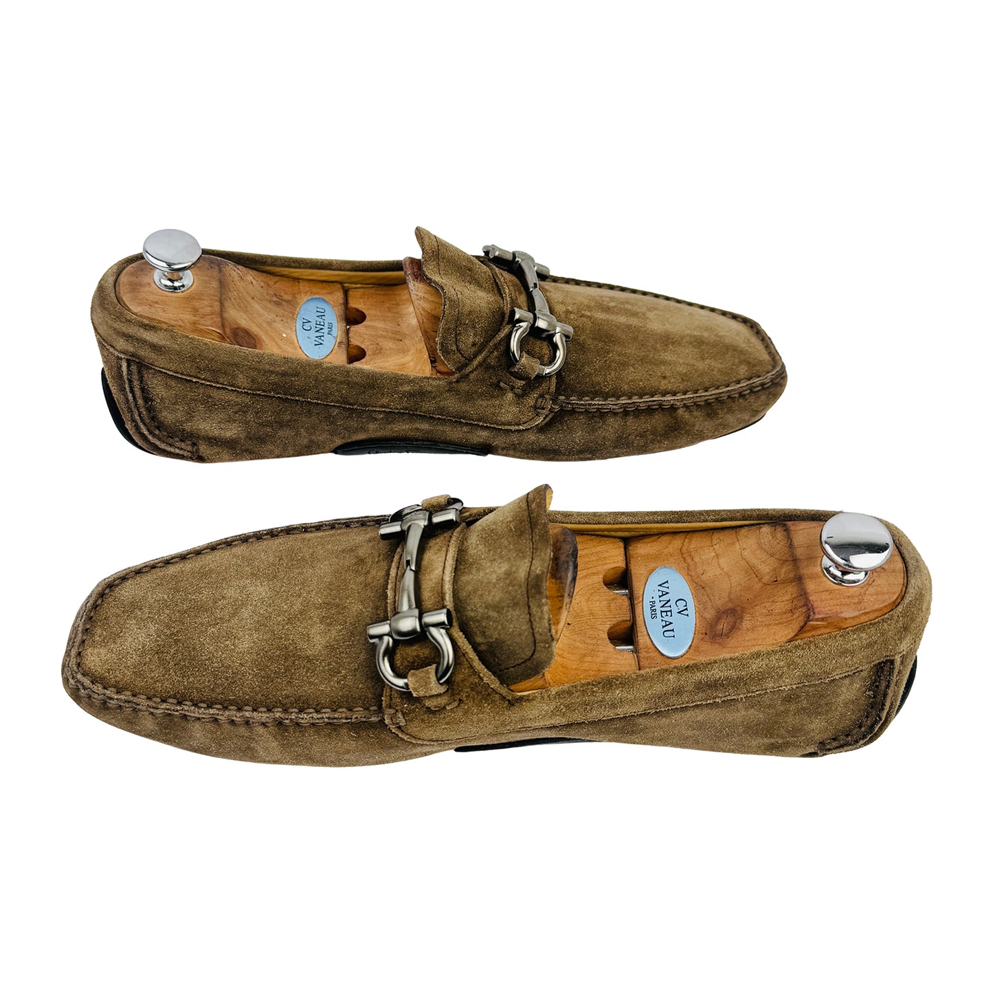 Salvatore Ferragamo Parigi Eco Suede Driving Loafers (Size 43.5/44)