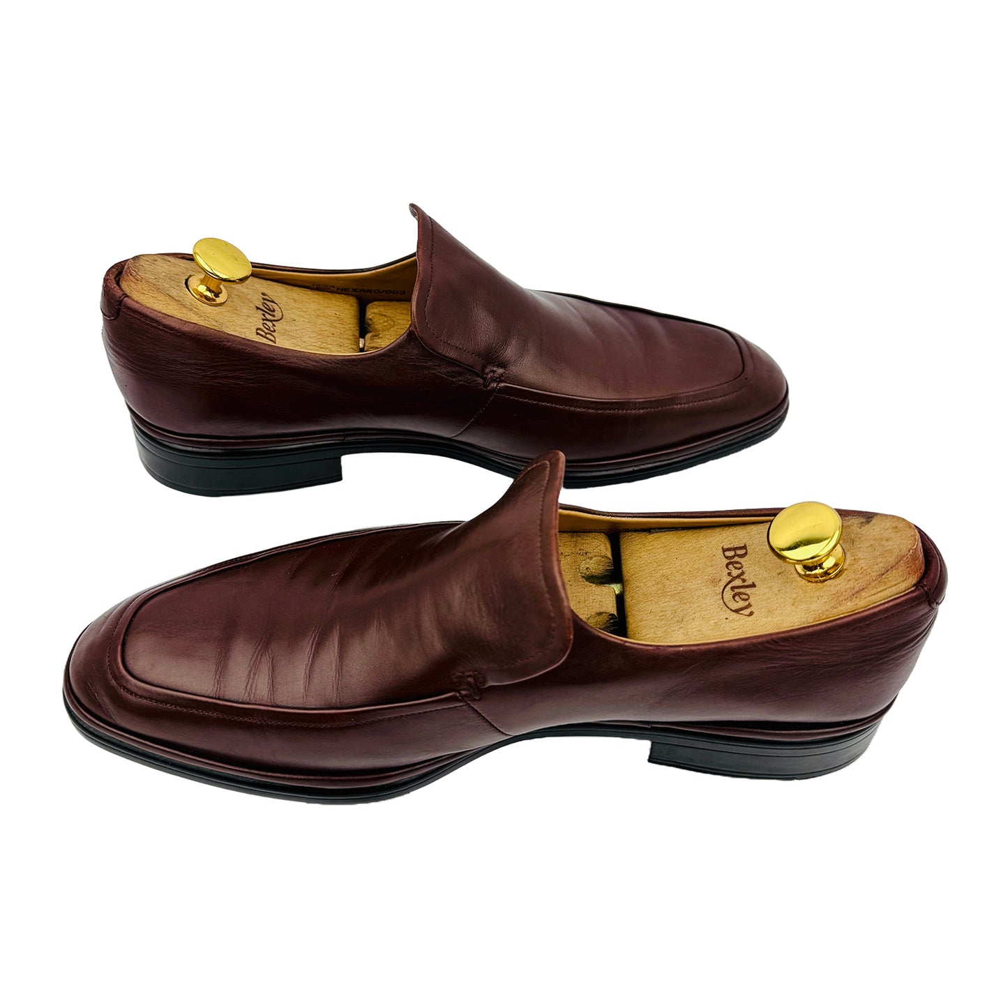 Cross image of Bally Men's Brown Nexaro Calfskin Leather Loafers (Size 42/42.5)