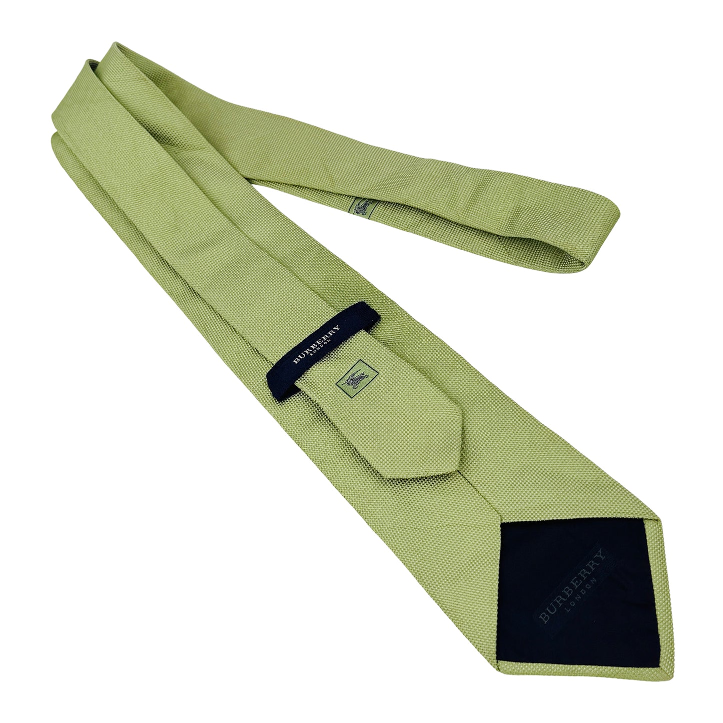 Burberry London Light Green 'Subtle Texture' Silk Tie