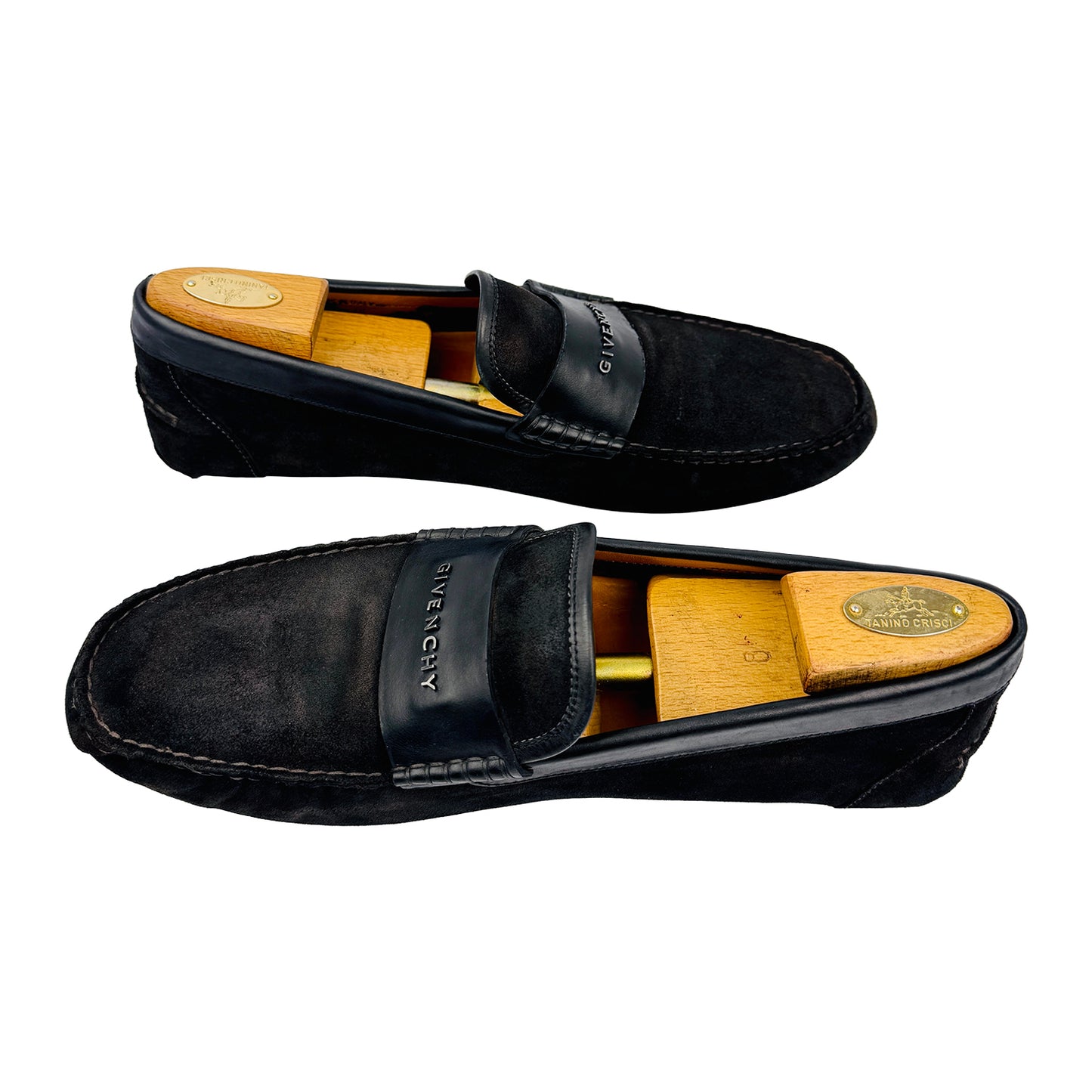 Givenchy Men's Black Suede Loafers (Size 46)