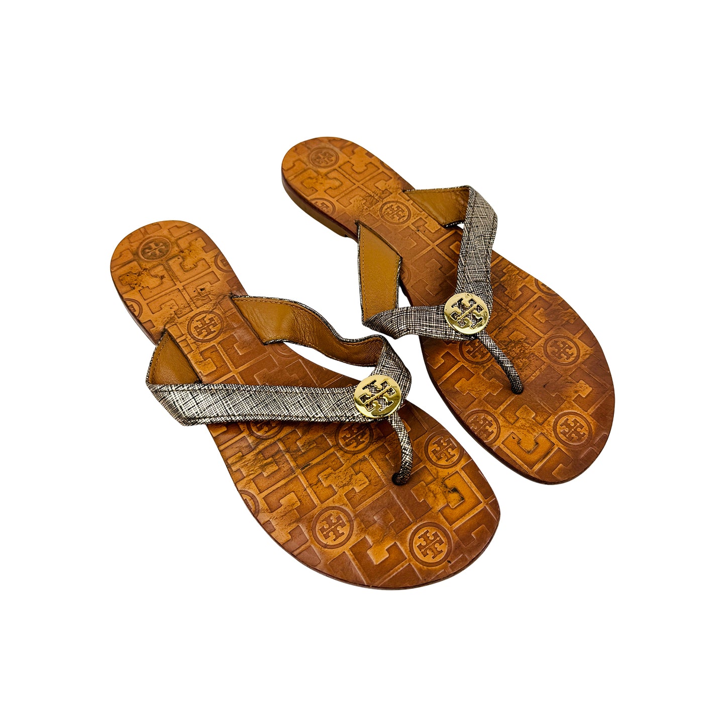 Tory Burch Thora Brown Thong Sandal Slippers (Size 38/38.5)