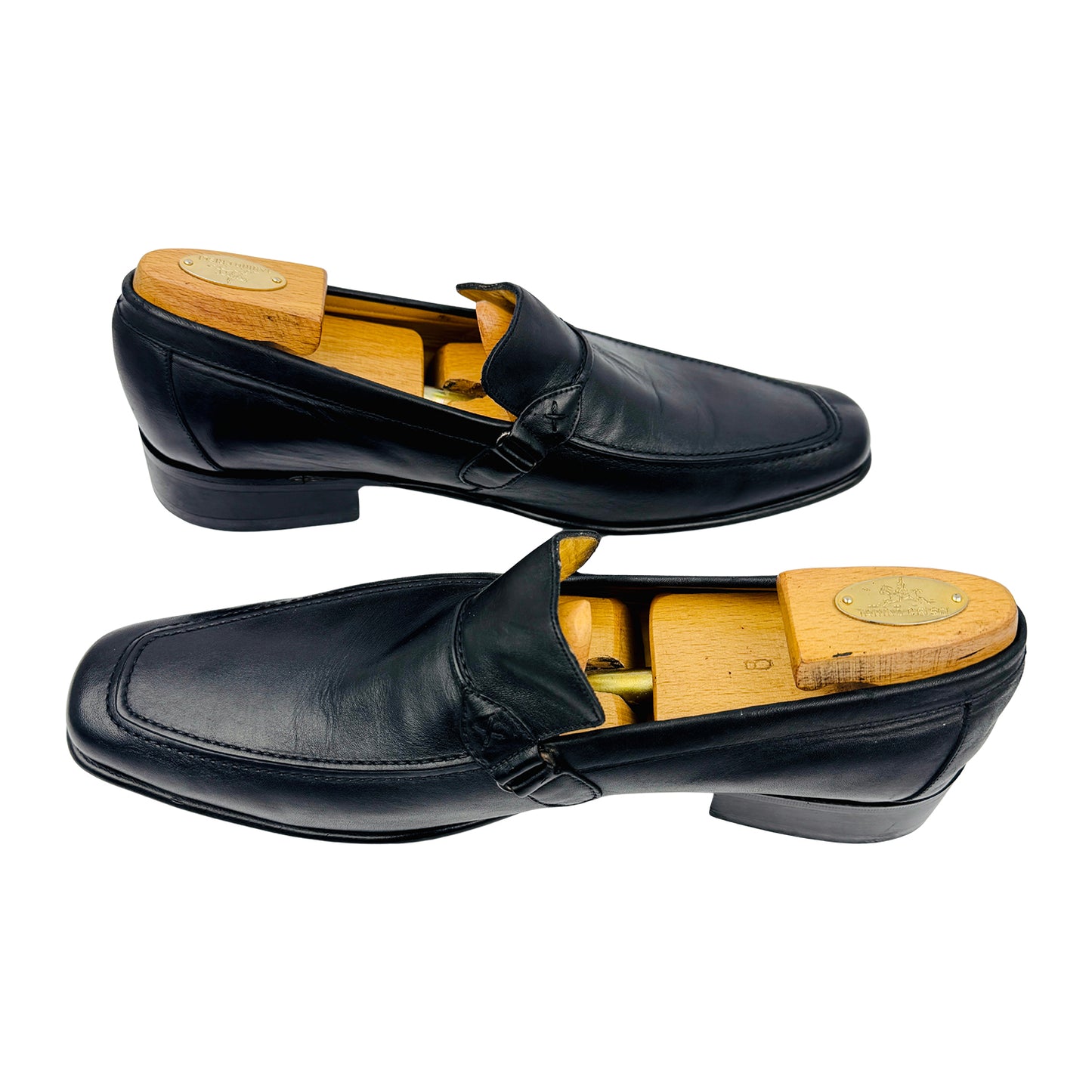Dario Dodoni Men's Monk Strap Leather Loafers (Size 42.5/43)