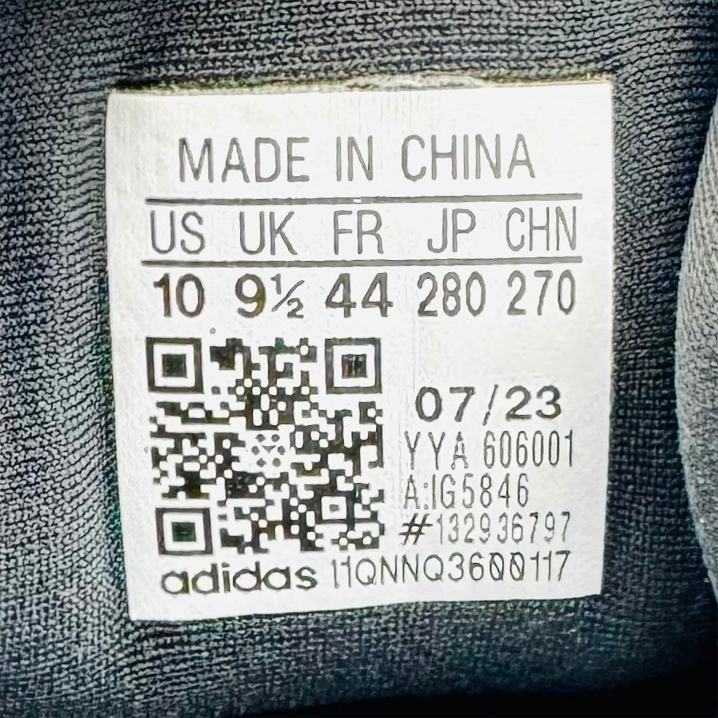 Adidas Men's Supernova Rise Shoes (Size 44) - IG5846