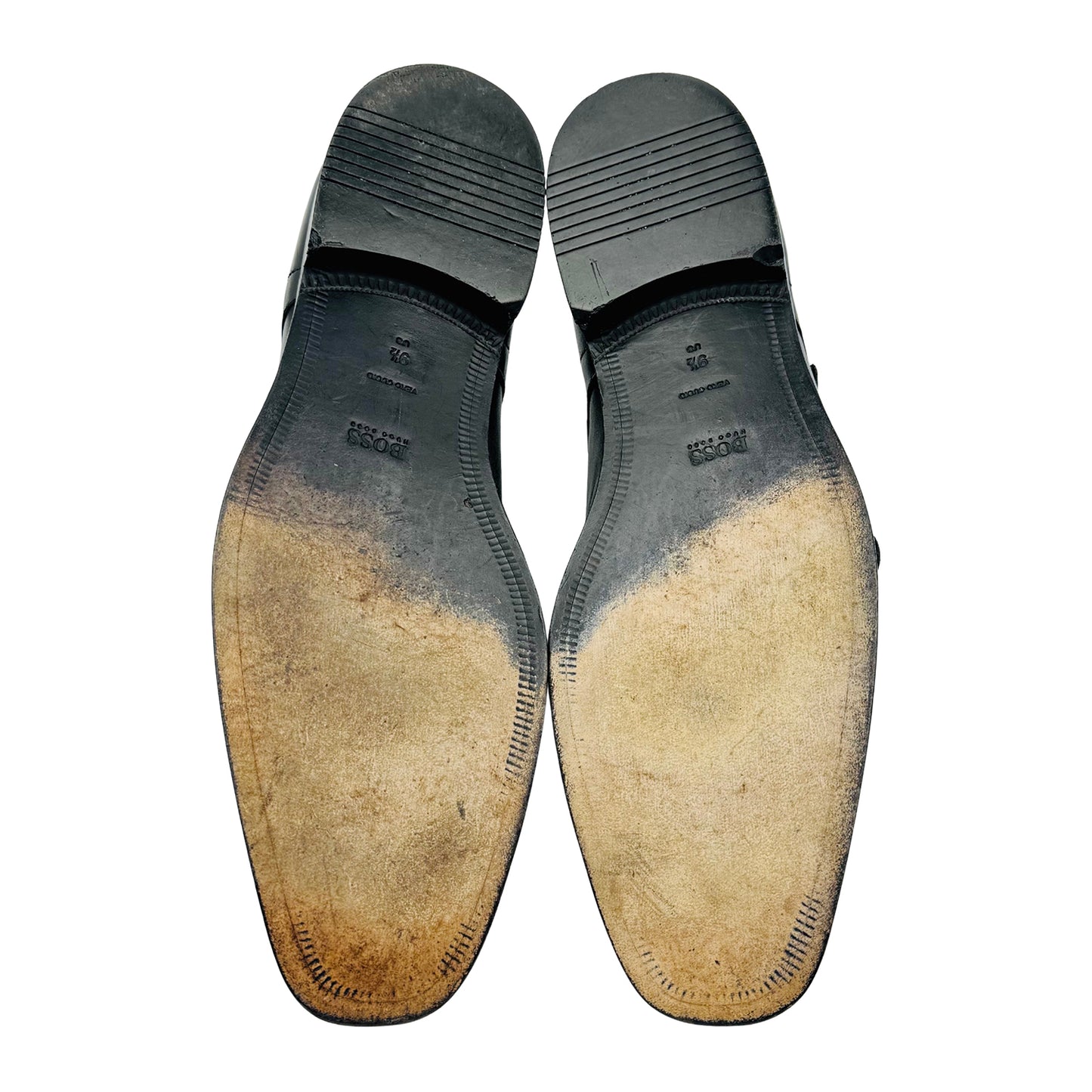 Boss Leather Double Monk Strap Shoes (Size 43.5/44) - 50246576