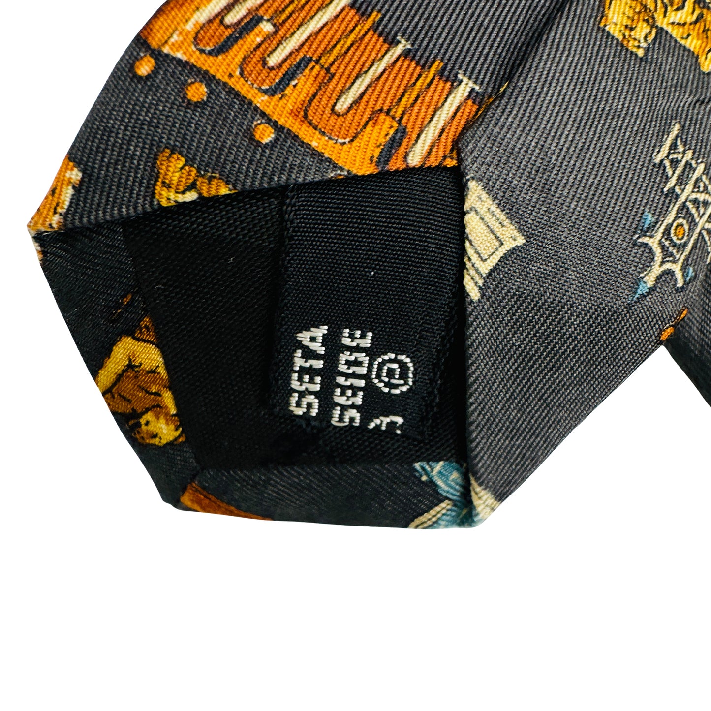 Salvatore Ferragamo Dark Grey 'Novelty Pattern' Tie (Size Regular)