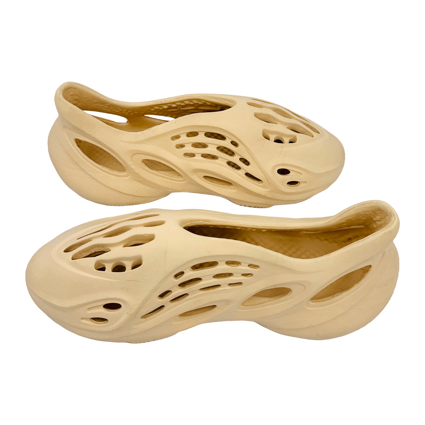 Cross image of Adidas Yeezy Foam Runner Desert Sand Clogs (Size 42) - GV6843