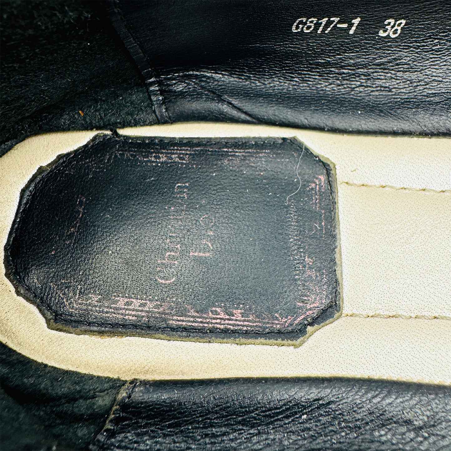 Christian Dior Black Italian Ballet Flats (Size 38)