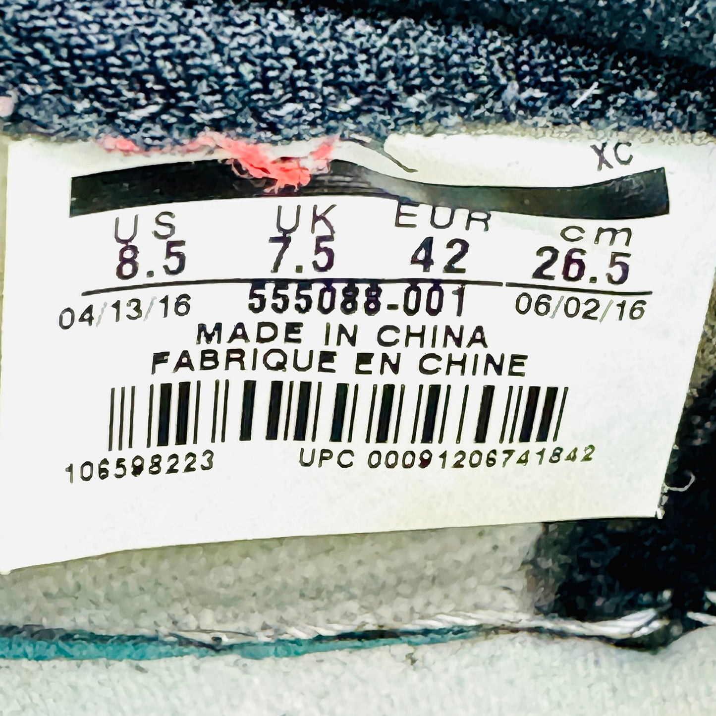 Nike Air Jordan 1 Retro High OG Bred Banned 2016 Sneakers (Size 42) - 555088-001