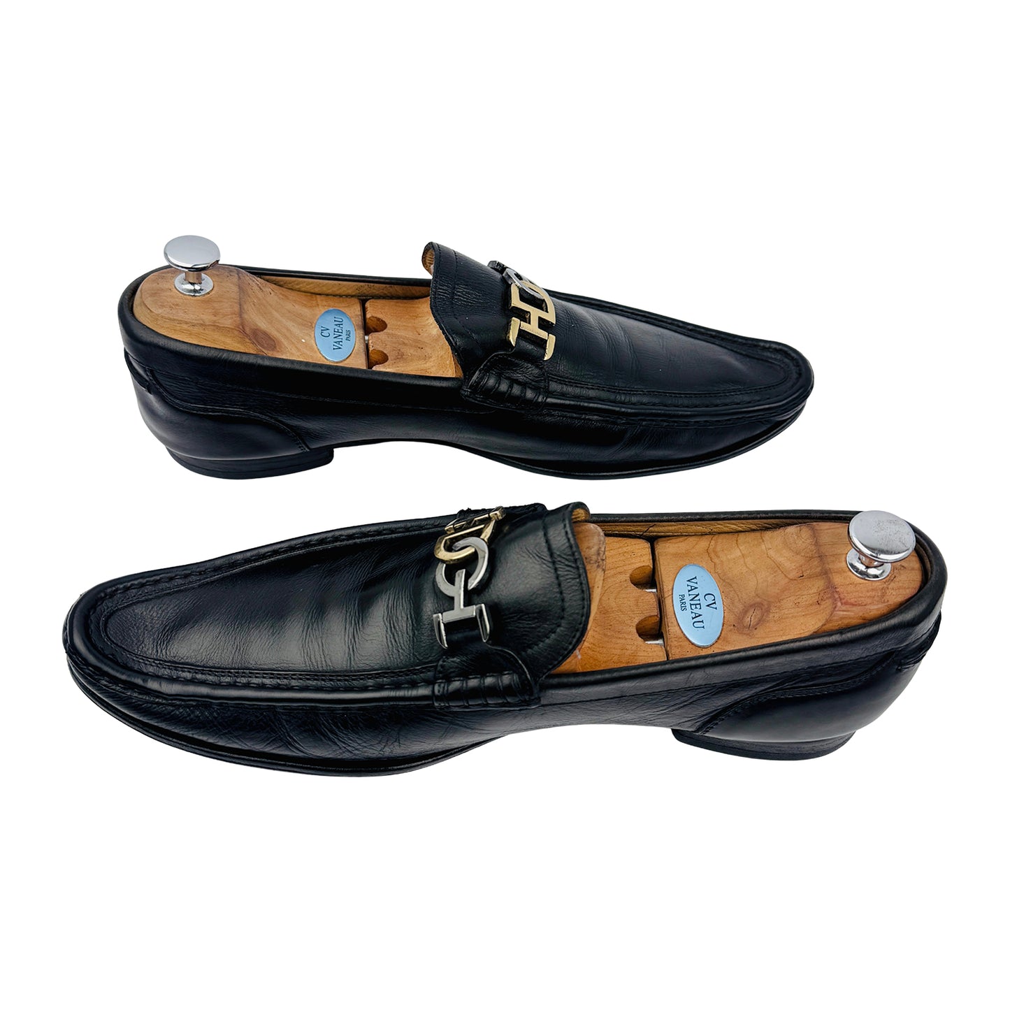 Dolce & Gabbana Men's Long Nose Bit Black Loafers (Size 46)