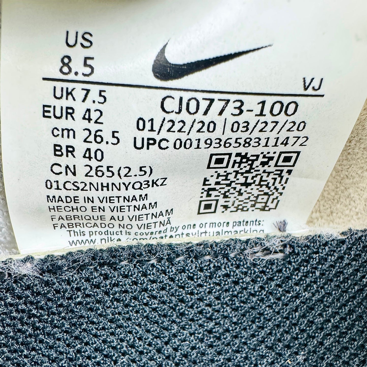 Nike SuperRep Go 'Black White' Shoes (Size 42) - CJ0773-100