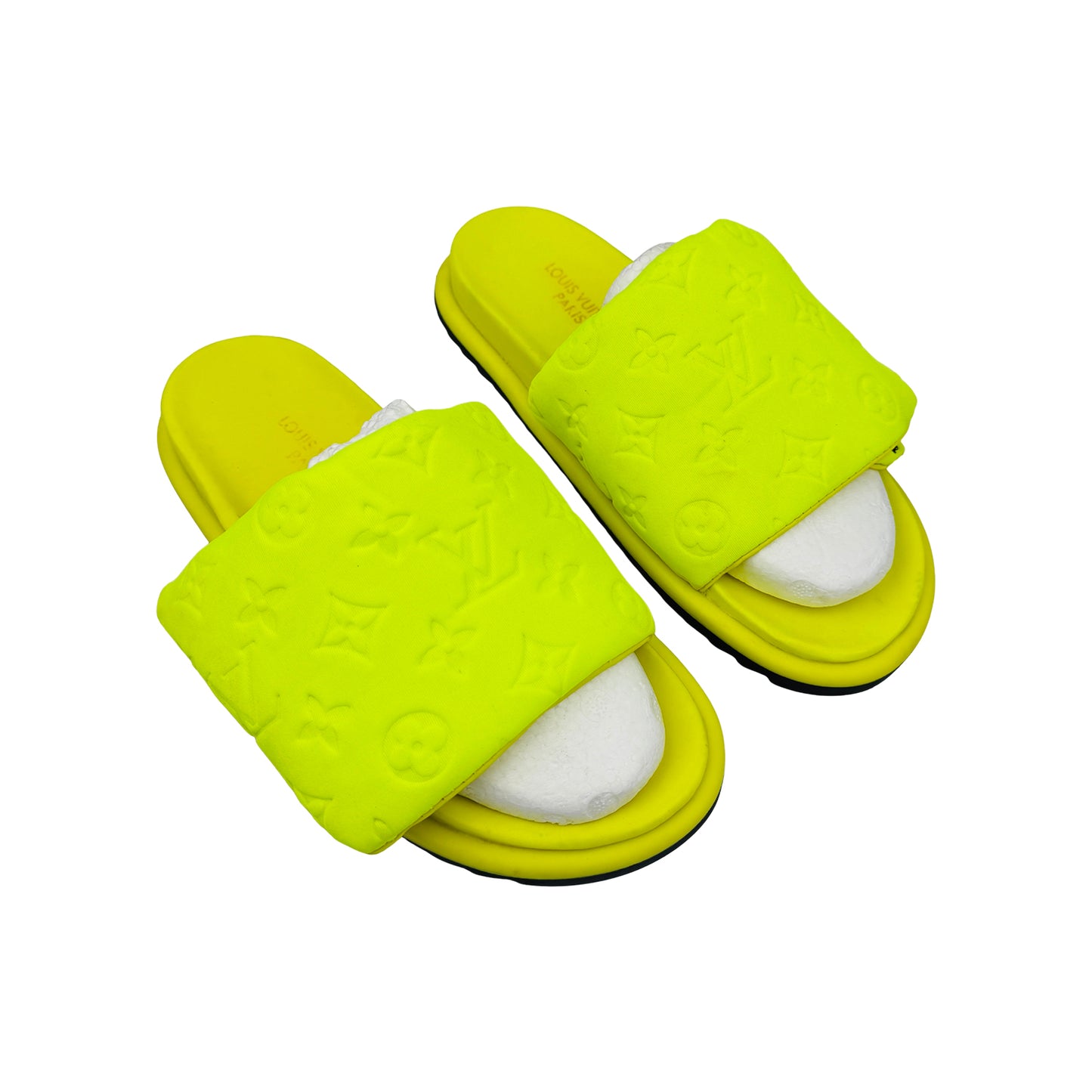 Louis Vuitton Neon Pool Pillow Comfort Slides (Size 40)