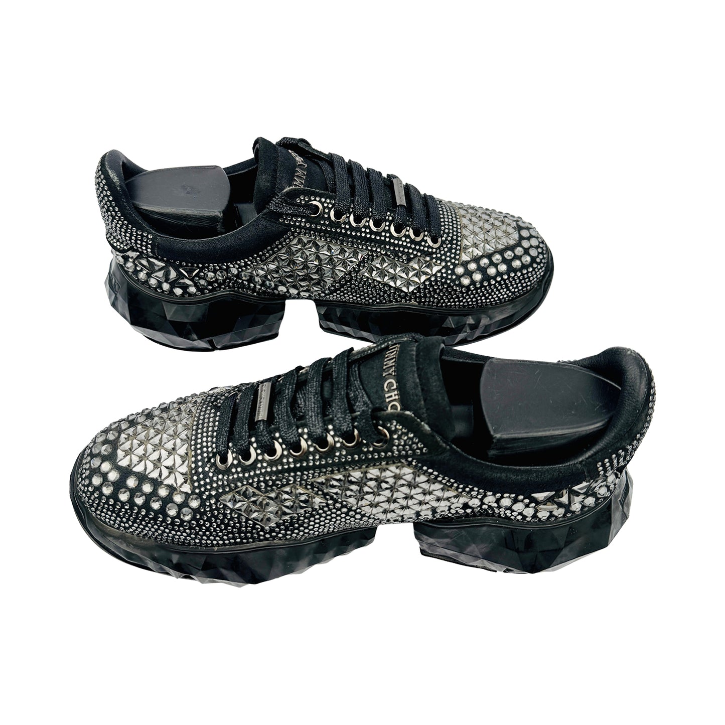 Jimmy Choo Women's Crystal Diamond Sneakers (Size 40/40.5)