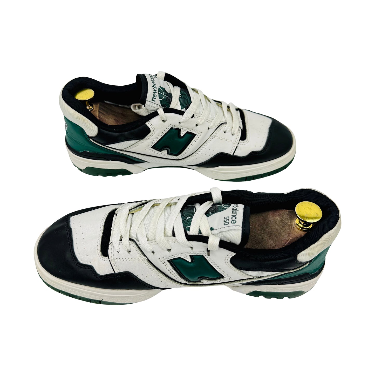 New Balance 550 'White Green Black' Sneakers (Size 41.5) - BB550LE1