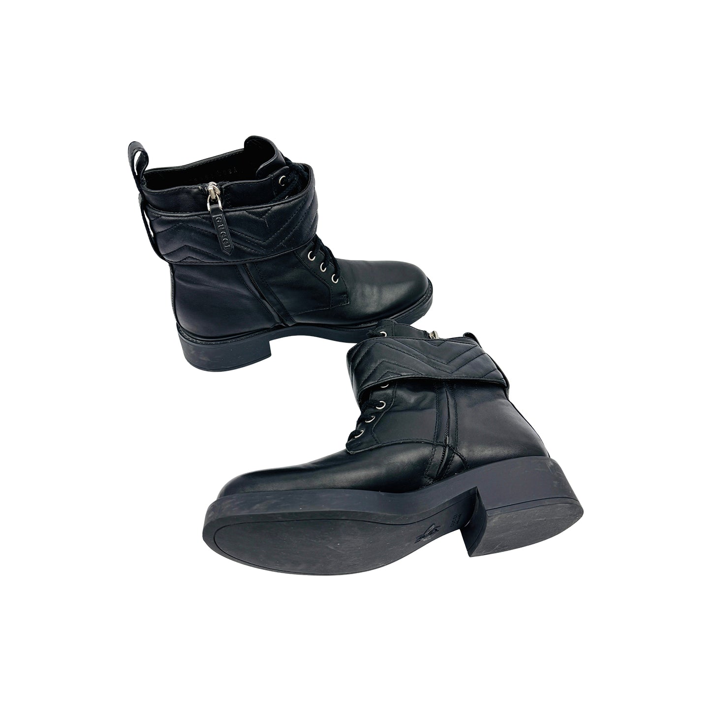Gucci Marmont Double-G Ankle Leather Boots (Size 39/39.5)