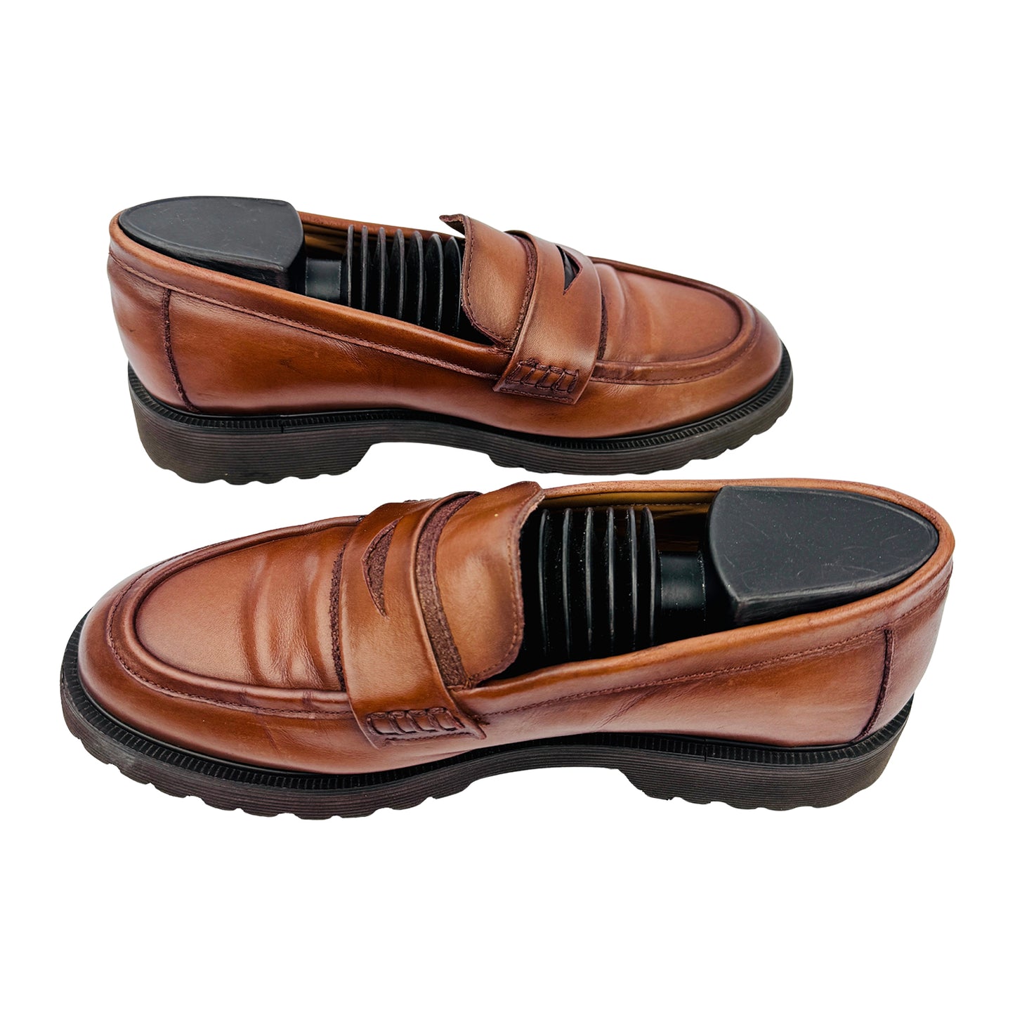 Elcanto Men's Two‑Band Penny Loafers (Size 41.5/42) - LCMD83J039