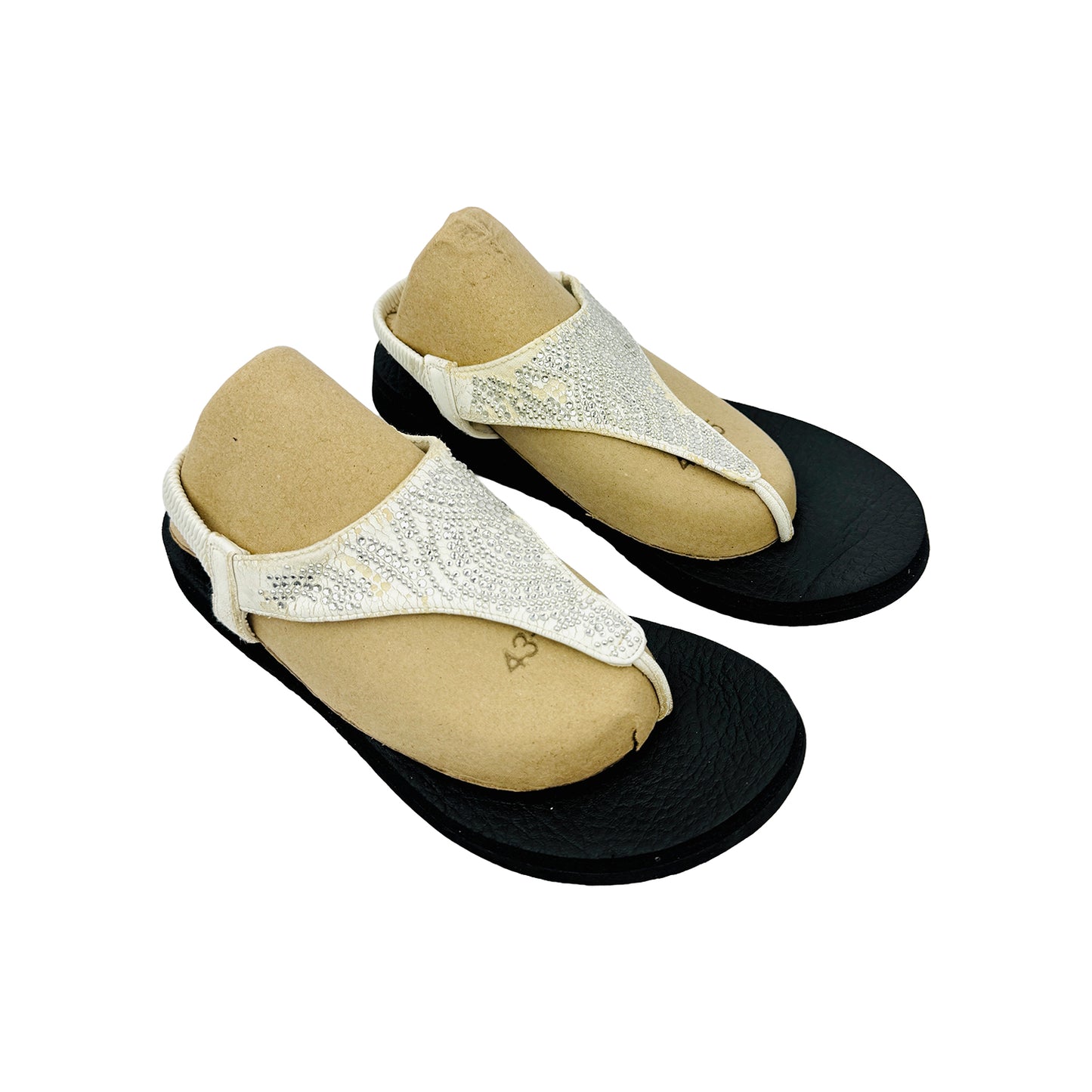 Right Side image of Skechers Meditation New Moon Sandals (Size 38/39) - 32919-TPE