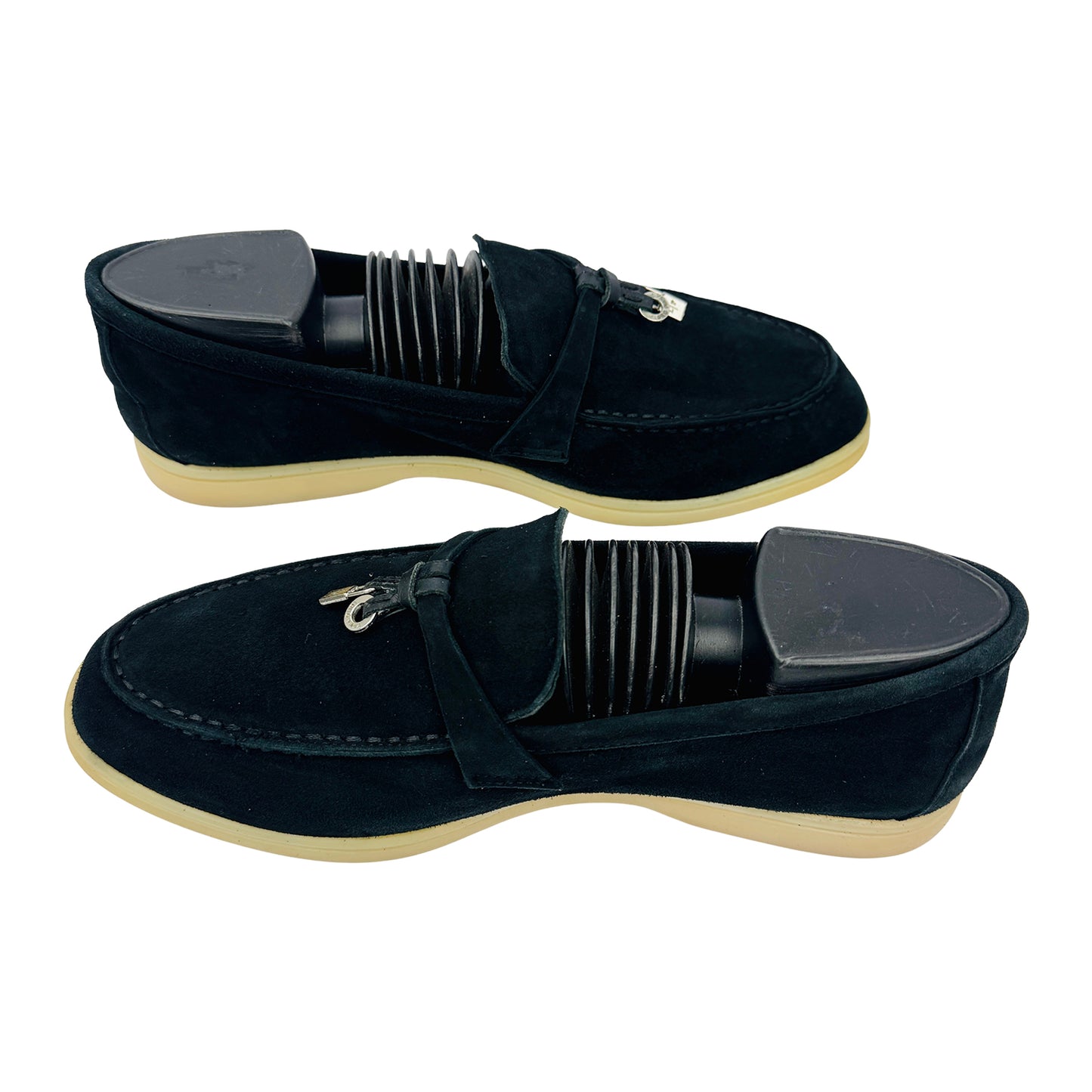 Loro Piana Summer Walk Black Loafers (Size 39/39.5) - J 56000
