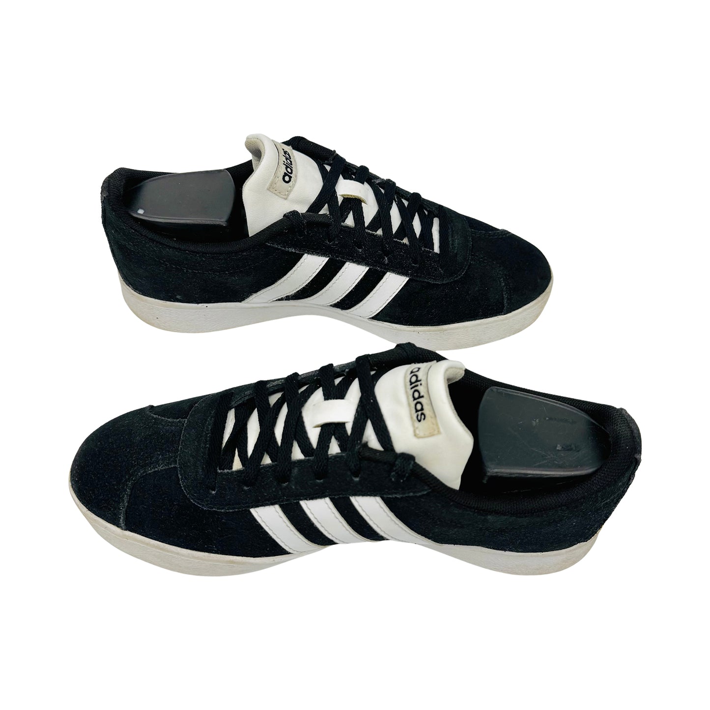 Adidas VL Court 2.0 'Core Black' Sneakers (Size 37.5) - DB1827
