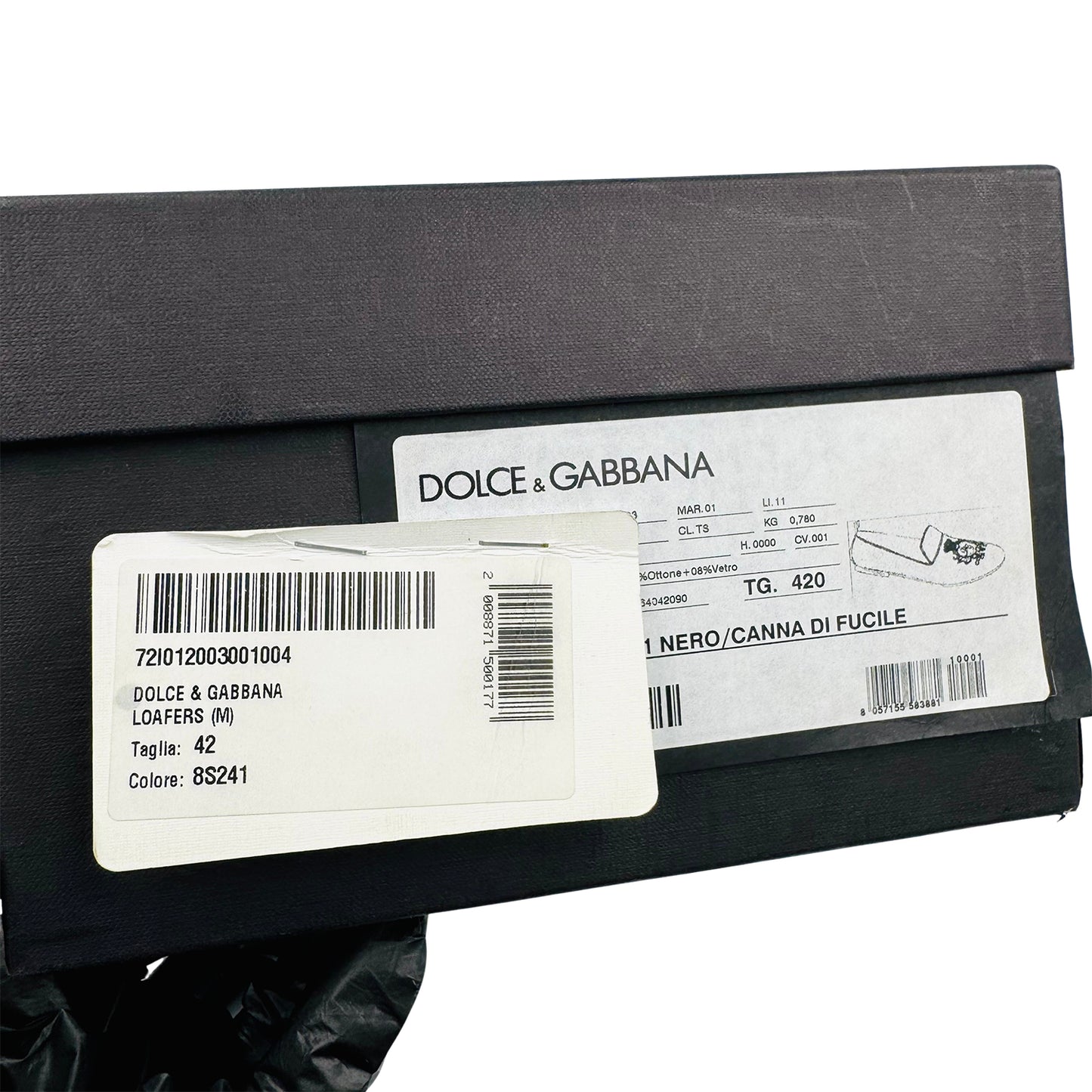 Dolce & Gabbana Men's Black Velvet Loafers (Size 42)