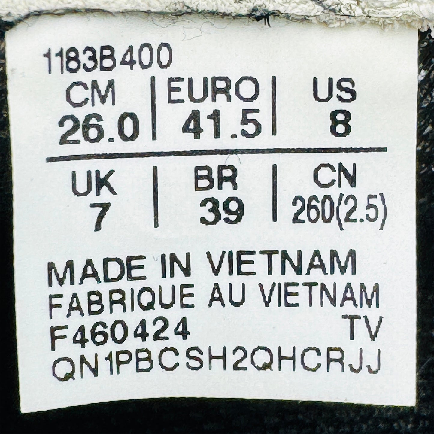 Onitsuka Tiger Serrano Black Sneakers (Size 41.5) - 1183B400