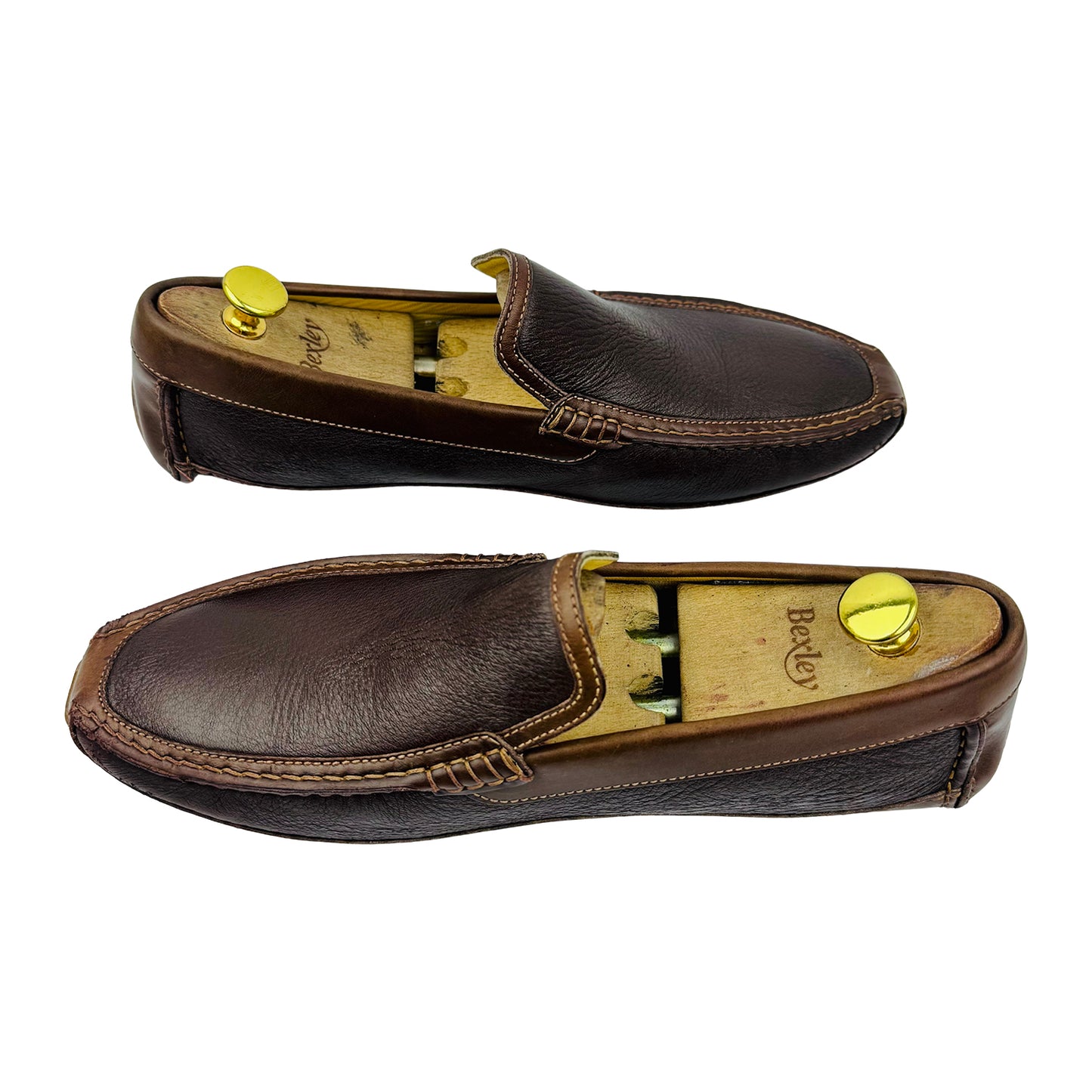 Moreschi Men's Dark Brown Leather Loafer (Size 42.5)