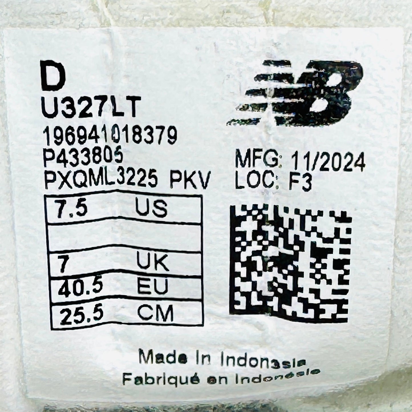 New Balance 327 Sneakers (Size 40.5) - U327LT