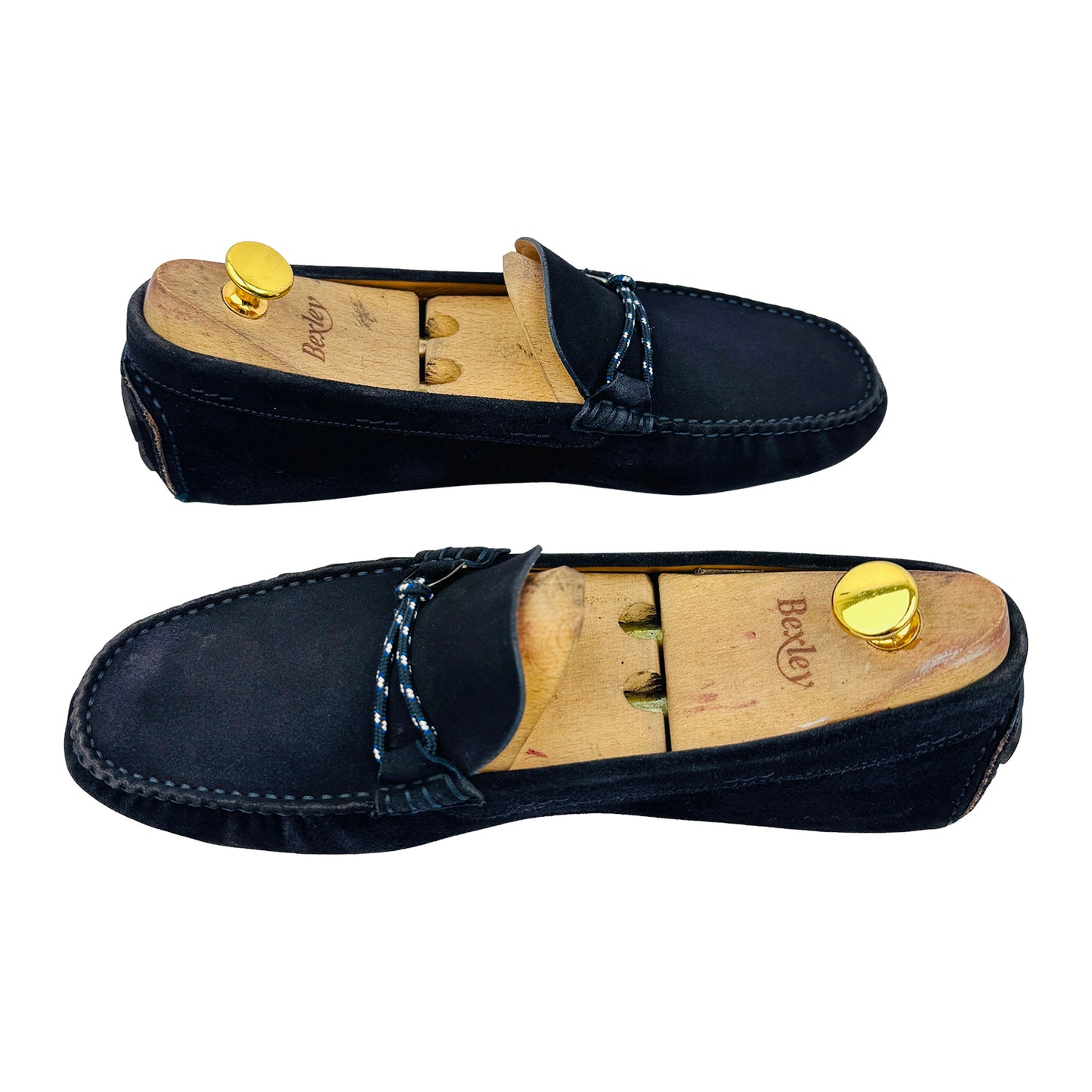 Hugo Boss Men's Dark Blue Suede Moccasins (Size 42.5) - 50453138 401