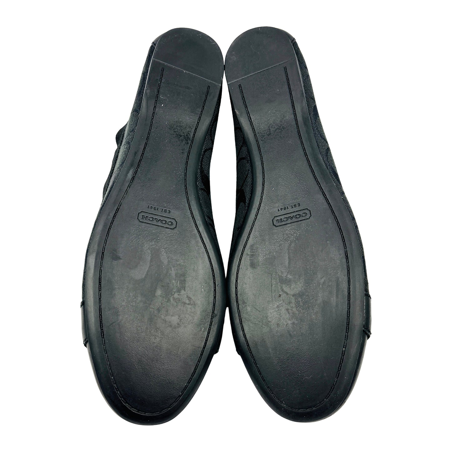Coach Chelsea Black Cap-Toe Ballet Flats (Size 40/40.5)