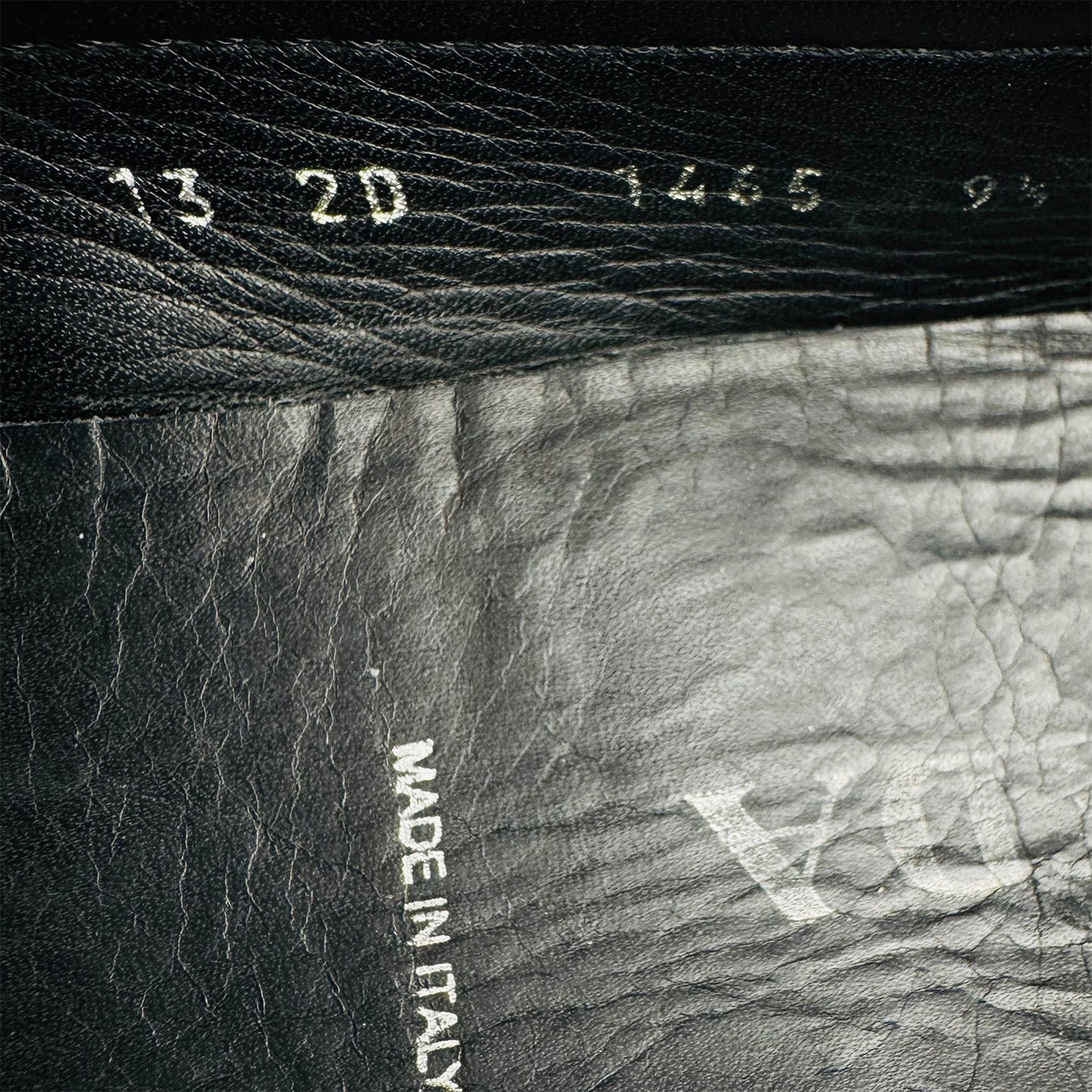 Prada Men's Black Grained Leather Loafers (Size 44)