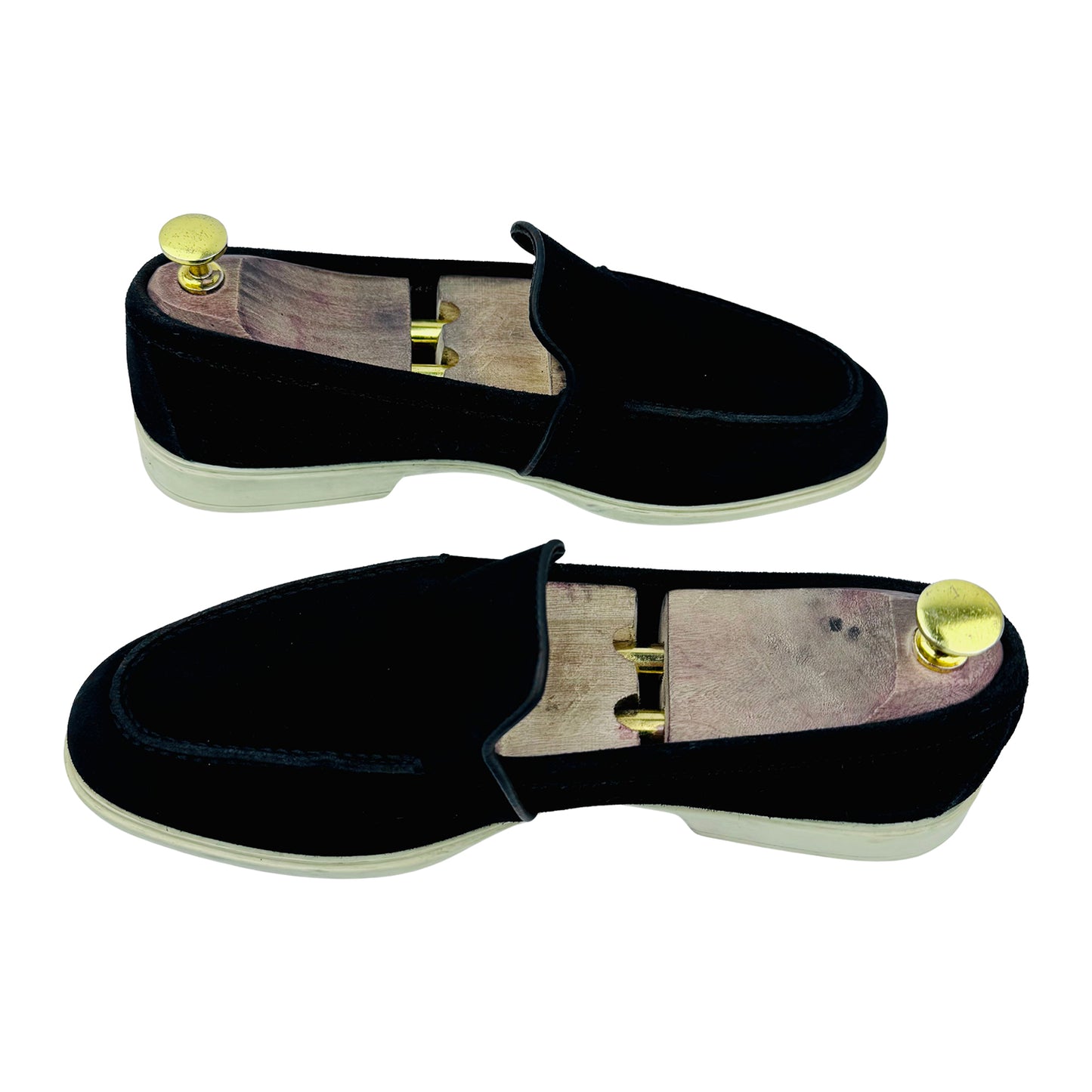 Santoni Men's Black Suede Loafer (Size 41.5/42)