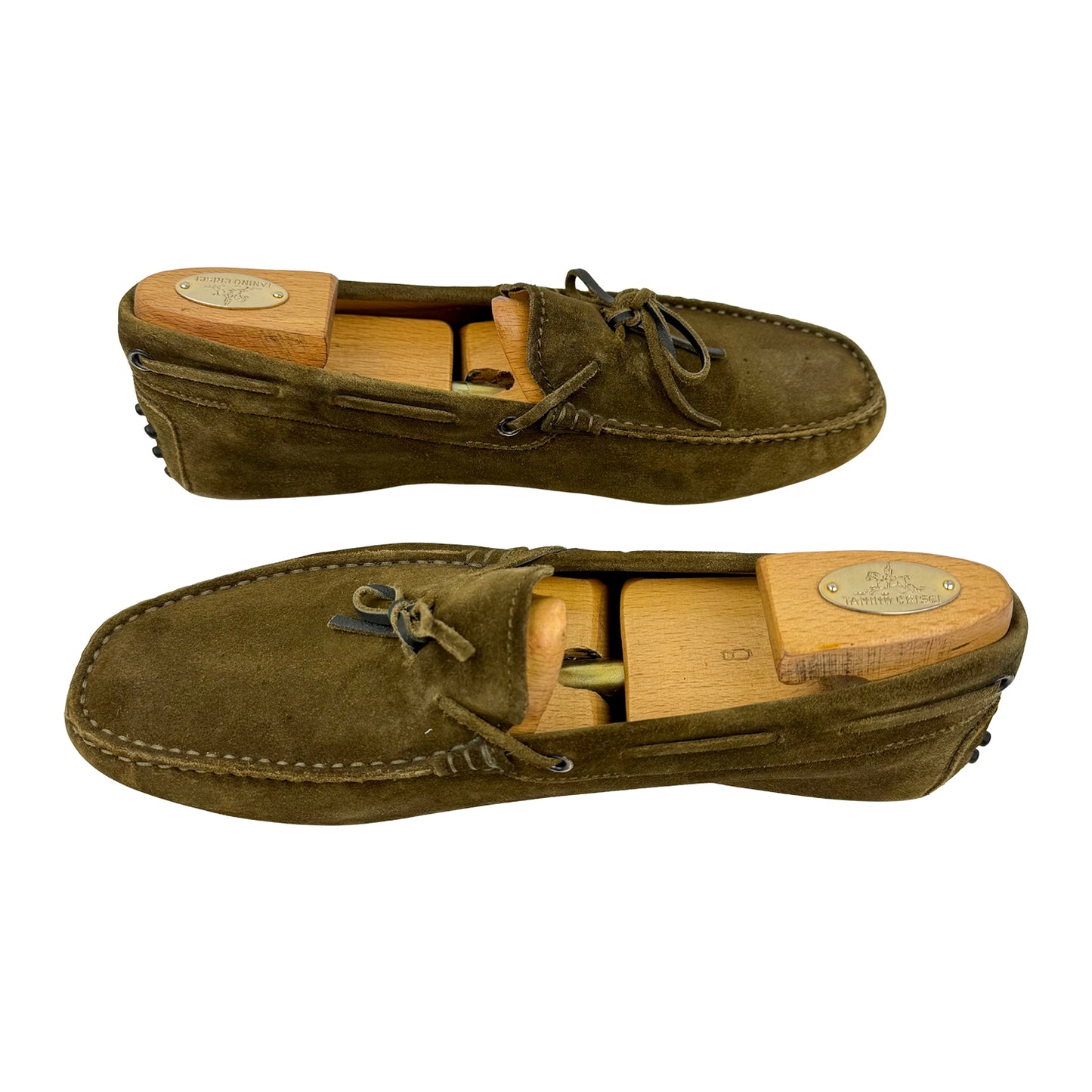Tod's Men's Gominno Olive Suede Loafer (Size 42.5)