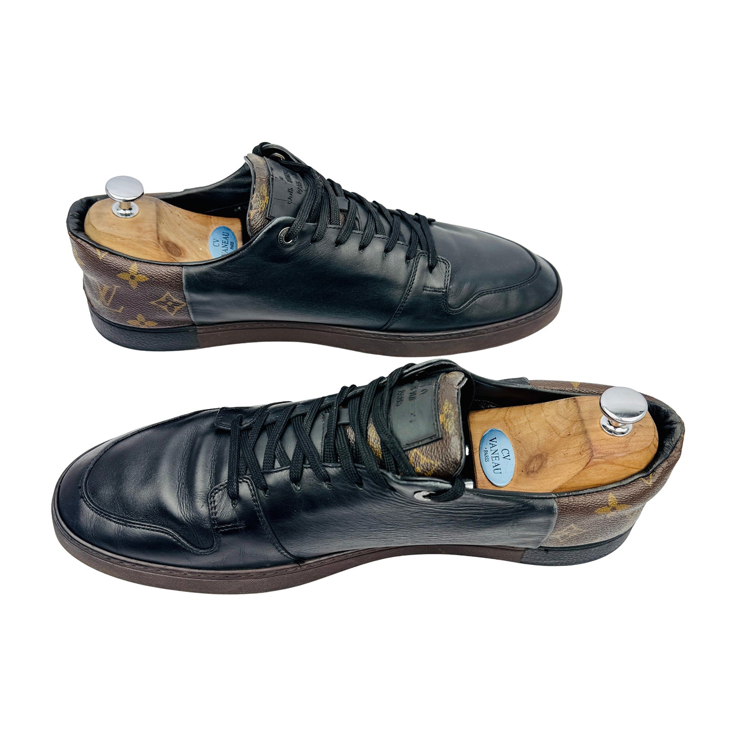 Louis Vuitton Men's Line-Up Monogram Leather Sneakers (Size 46/47)