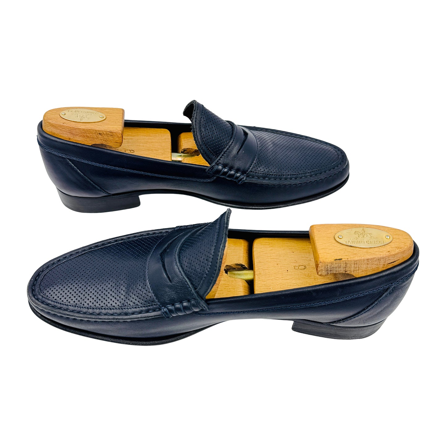 A.Testoni Men's Leather Penny Loafers (Size 42.5)