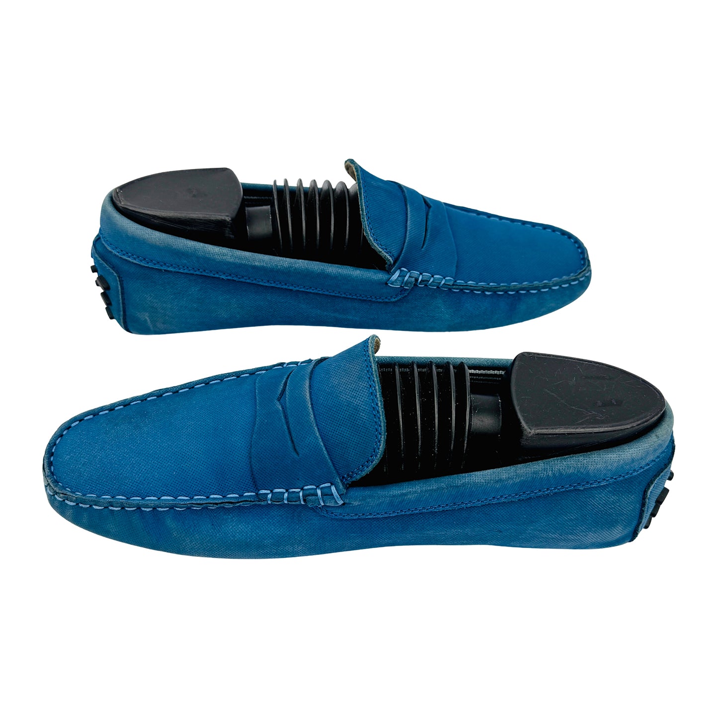 Lacoste Men's Blue Dotted Loafers (Size 41/41.5)