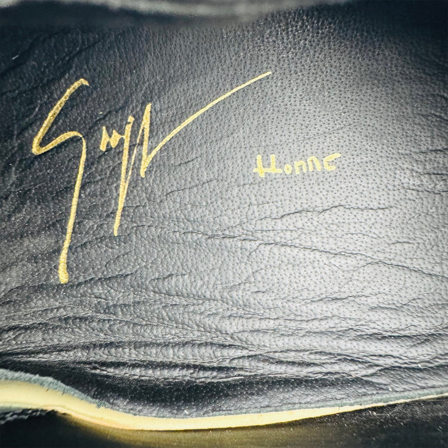 Giuseppe Zanotti Black Croc Embossed Leather Shoes (Size 45)