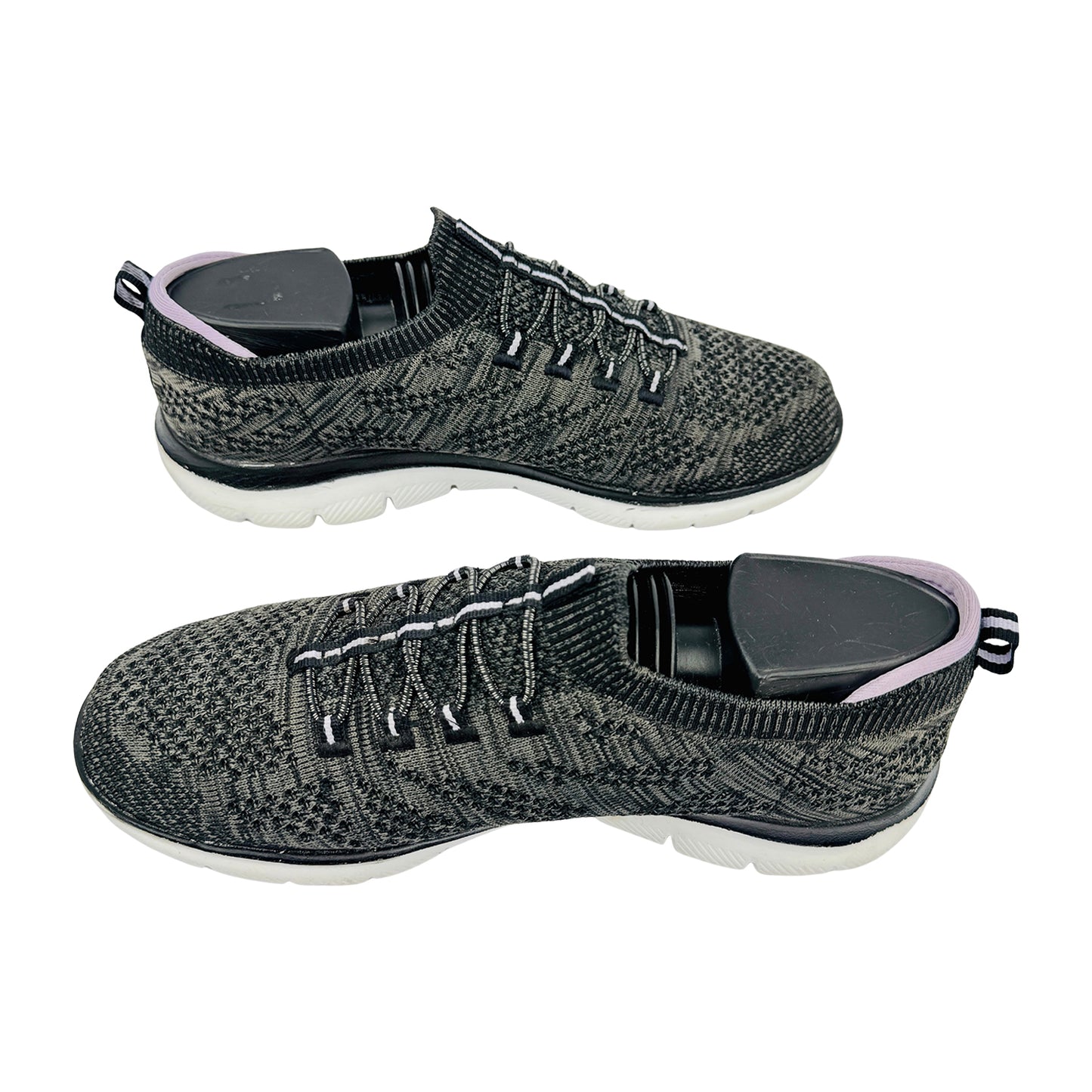 Skechers Dual Lite 'Black Lavender' Shoes (Size 38.5)