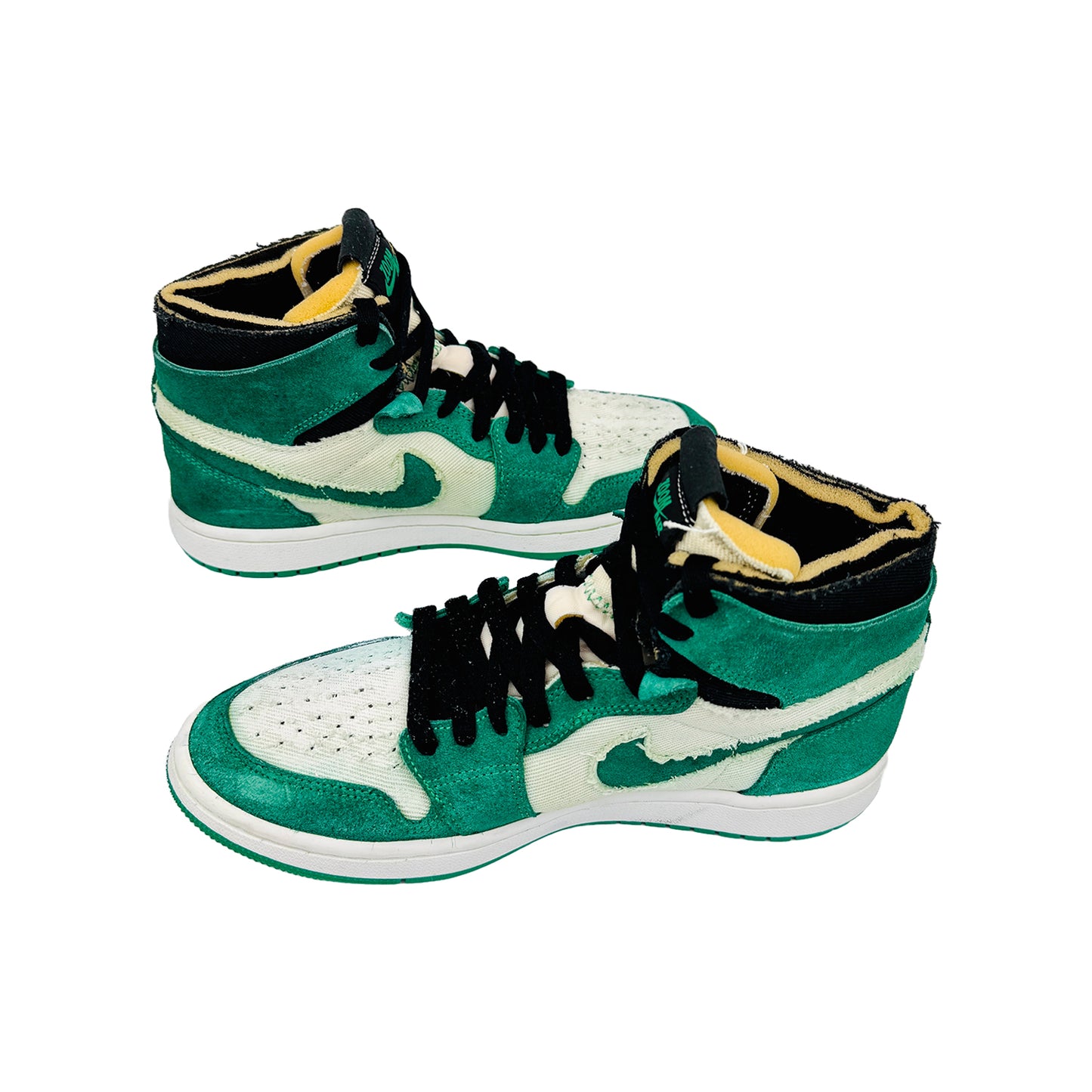 Cross image of Nike Men's Air Jordan 1 High Zoom CMFT Sneakers (Size 40.5) - CT0978-300