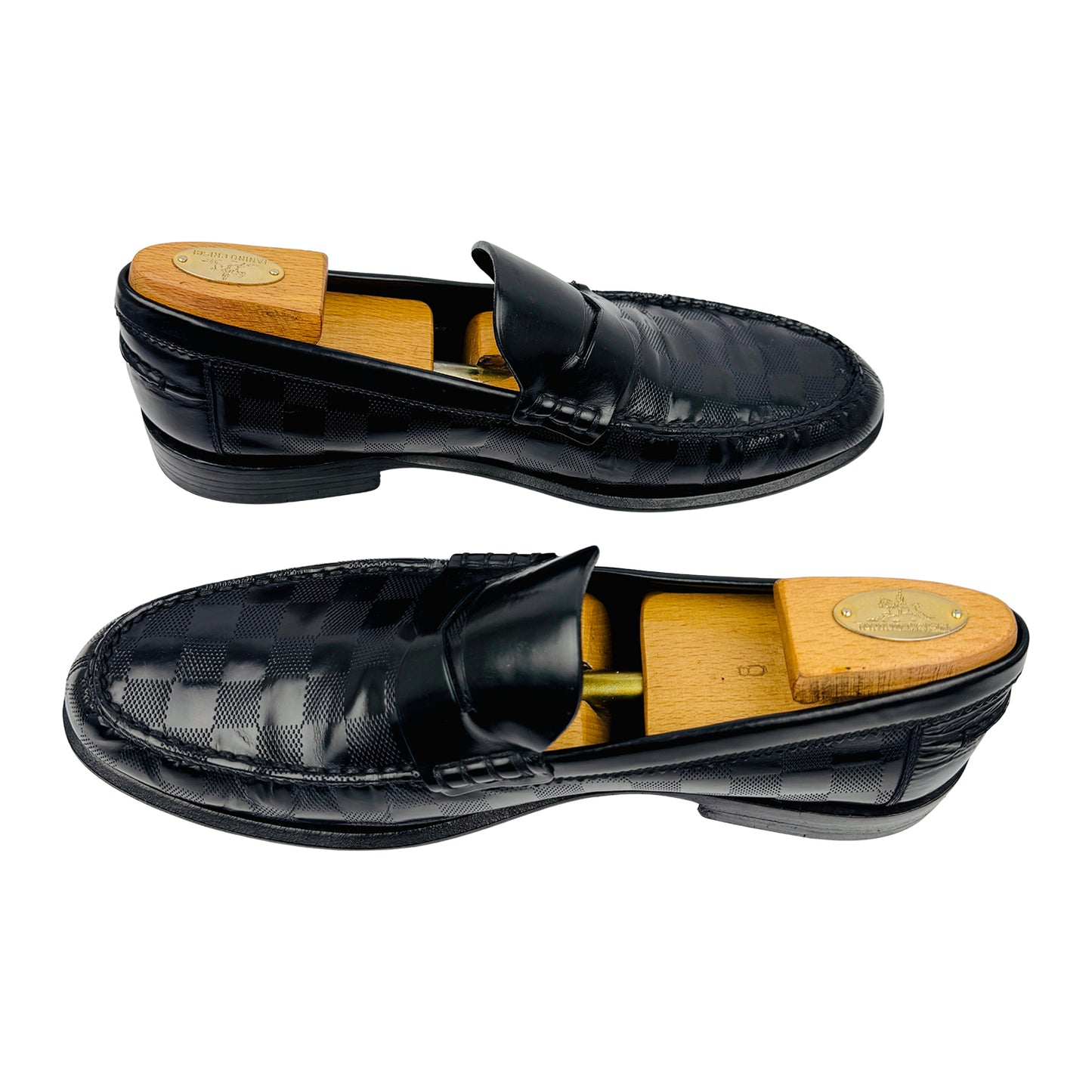 Louis Vuitton Major Damier Embossed Loafers (Size 43) - MFA 0135