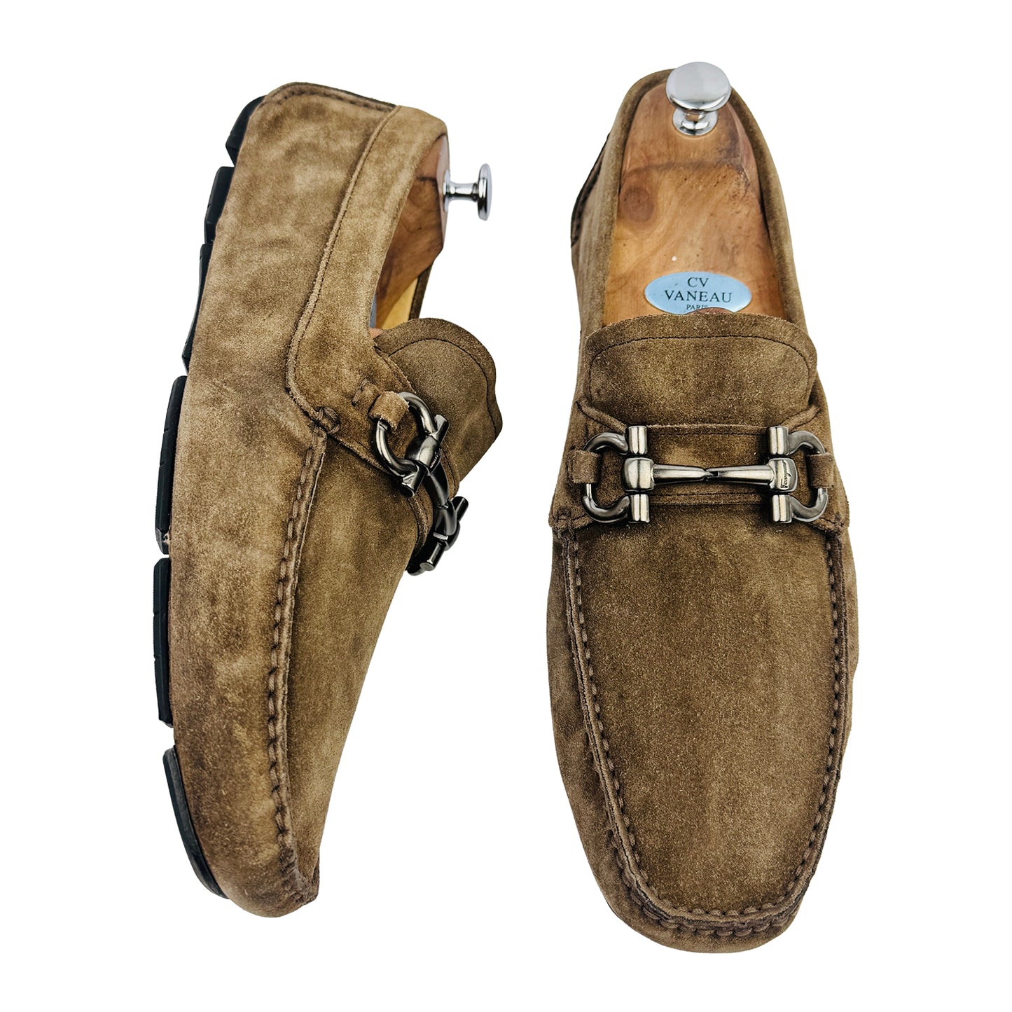 Salvatore Ferragamo Parigi Eco Suede Driving Loafers (Size 43.5/44)