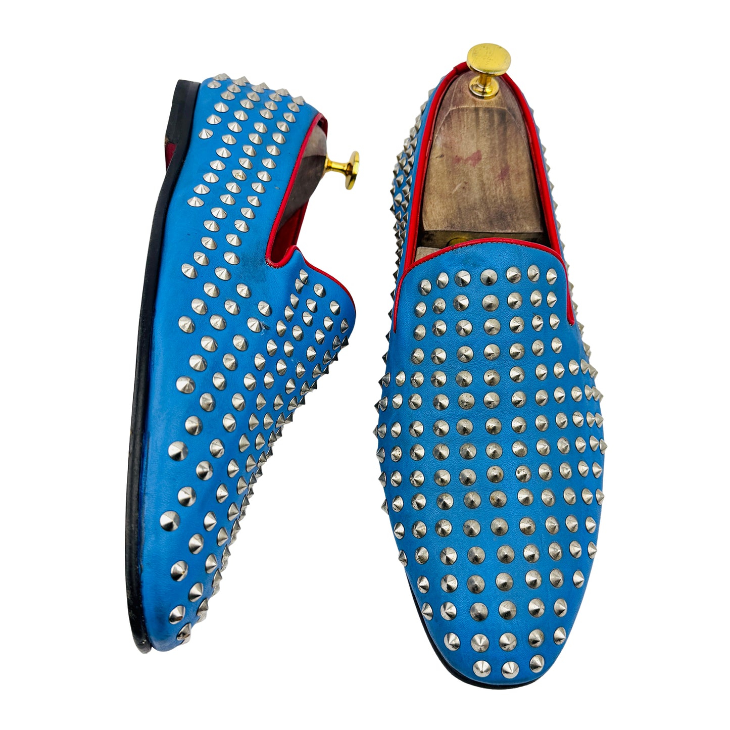 Gerard Tadroone Men's Spikes Rivets Loafers (Size 43)