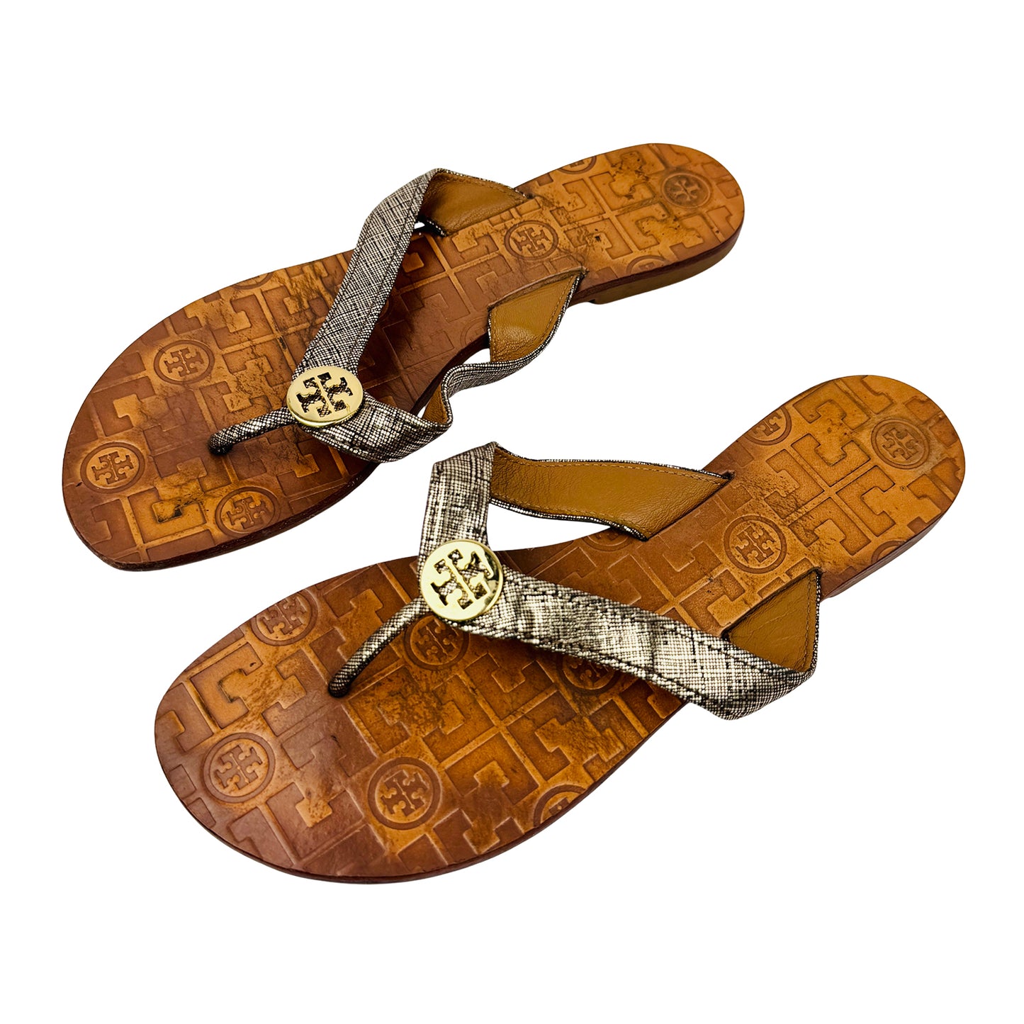 Tory Burch Thora Brown Thong Sandal Slippers (Size 38/38.5)