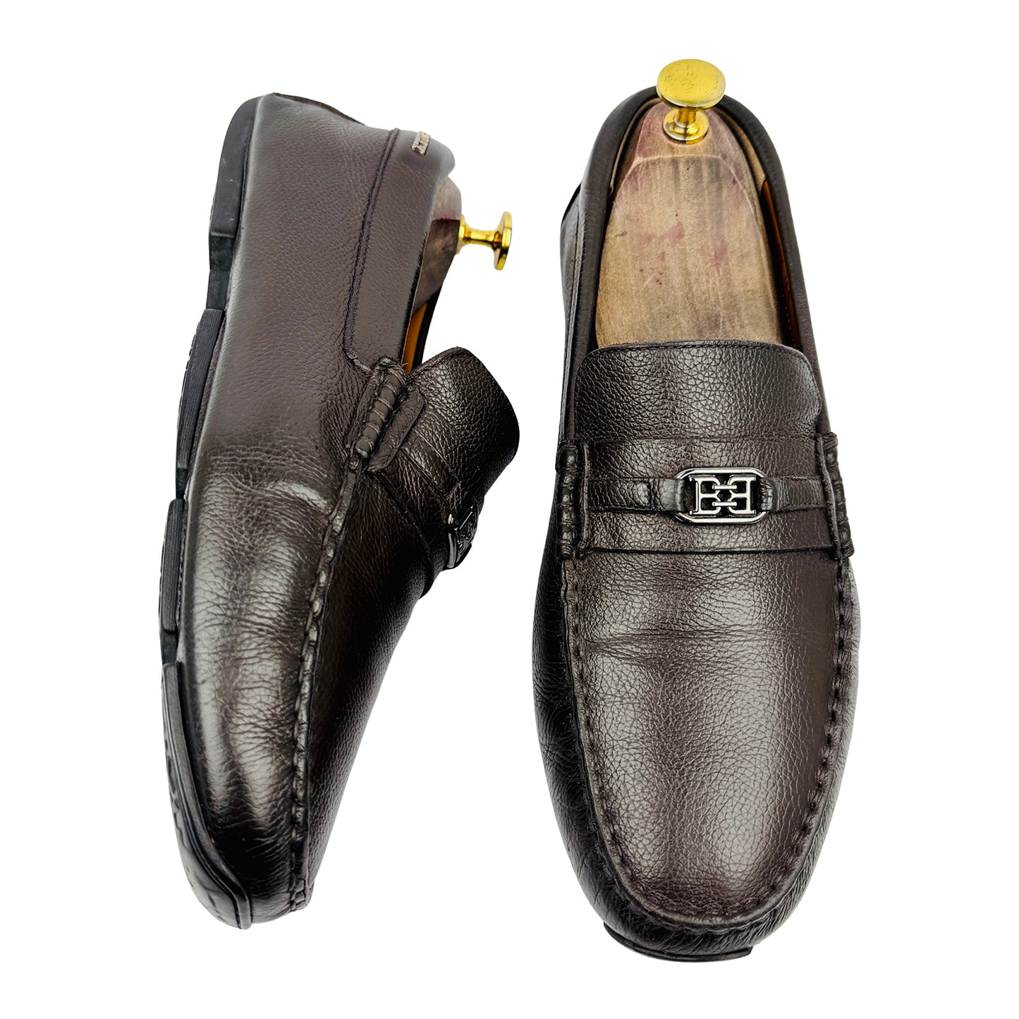 Bally Men's Brown Pilgrim Driver Loafers (Size 42.5)