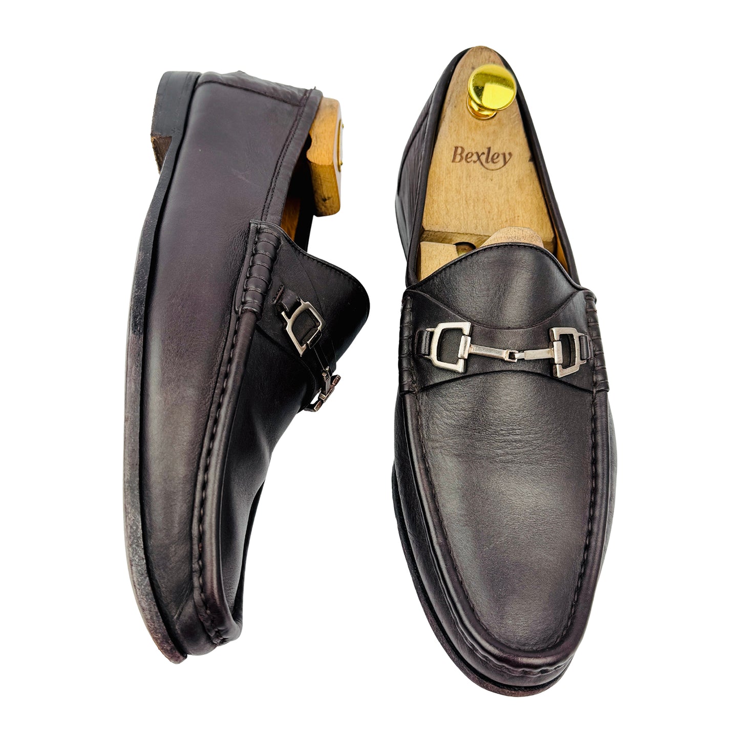 Gucci Men’s Horsebit Brown Loafers (Size 43.5/44) - 253303