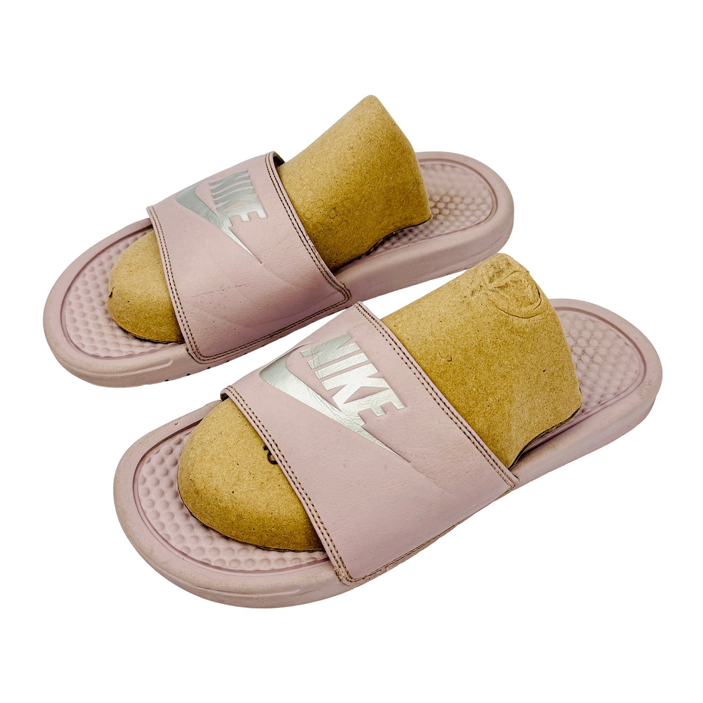 Nike Benassi JDI Rosegold Slides (Size 42/42.5) - 343881-614